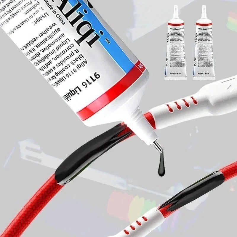 WATERPROOF LIQUID ELECTRICAL TAPE RUBBER INSULATION CABLE WIRE COAT GLUE SEAL UK