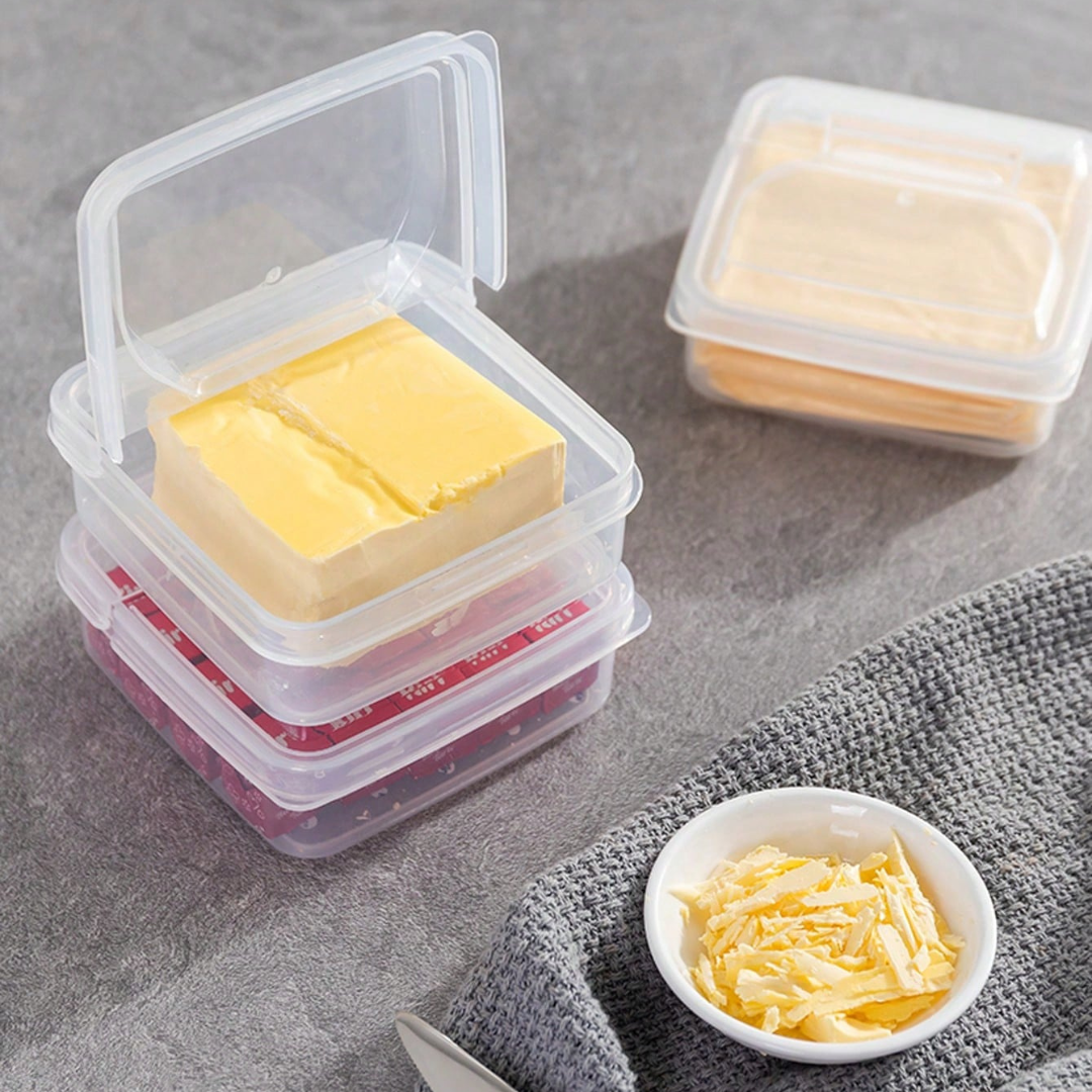 Plastic Cheese Slice Storage Box Cheese Storage Containers Refrigerator UK