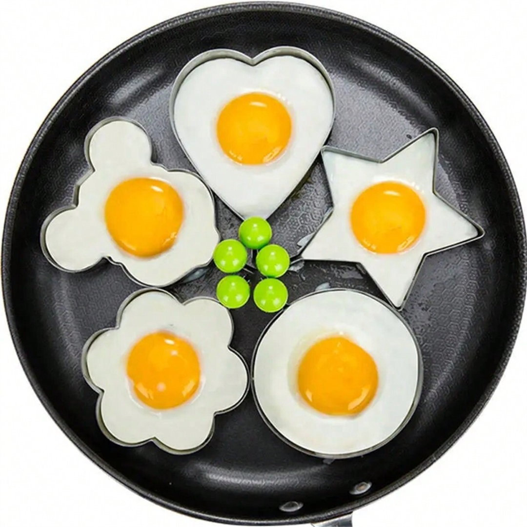Stainless Steel Frying Pan Fried Egg Pancake Cooking Ring Mold Shape Mould UK