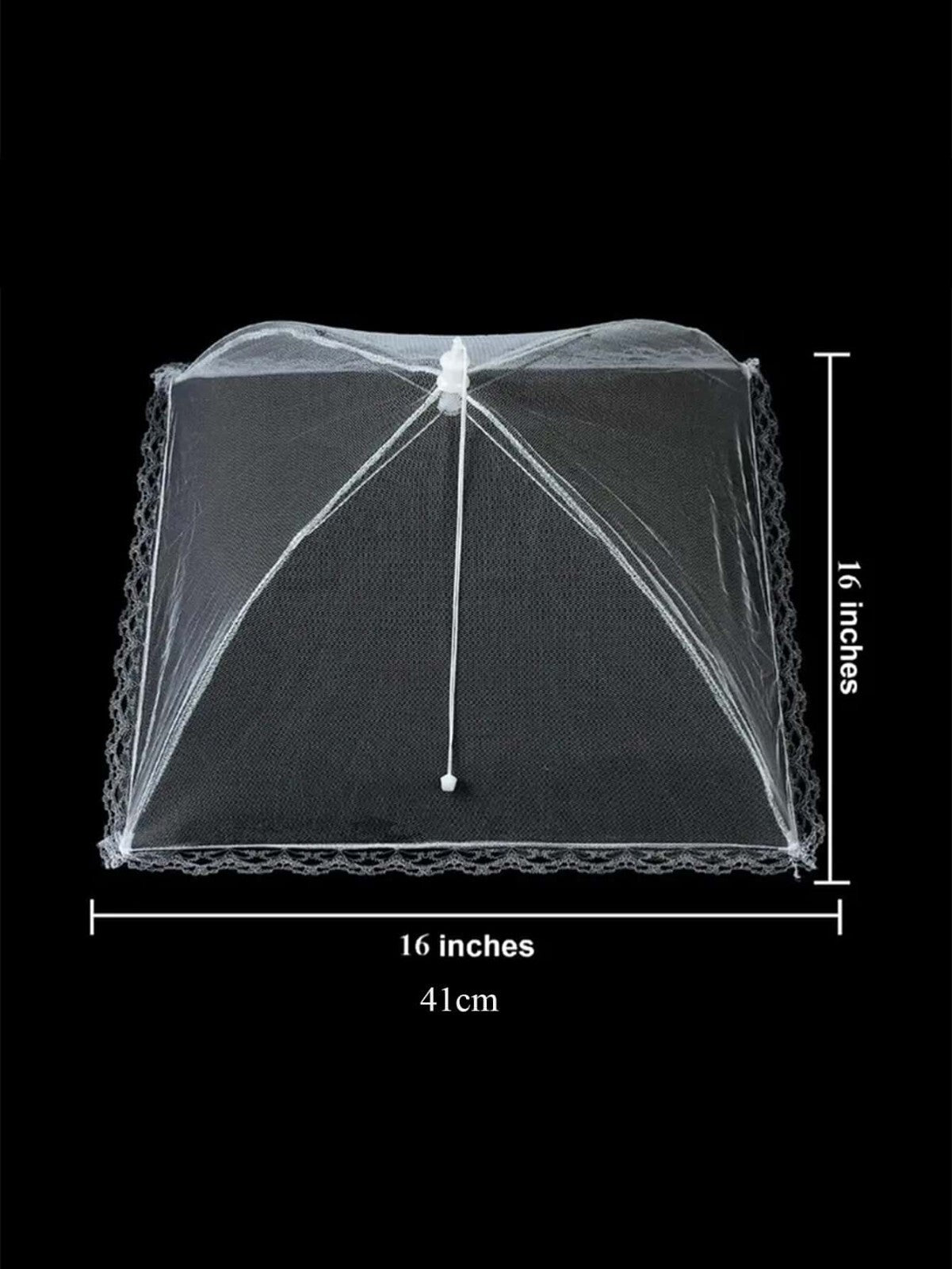 Pop up Food Cover Protector Mesh Net Umbrella Collapsible BBQ Cover Fly 30 cm