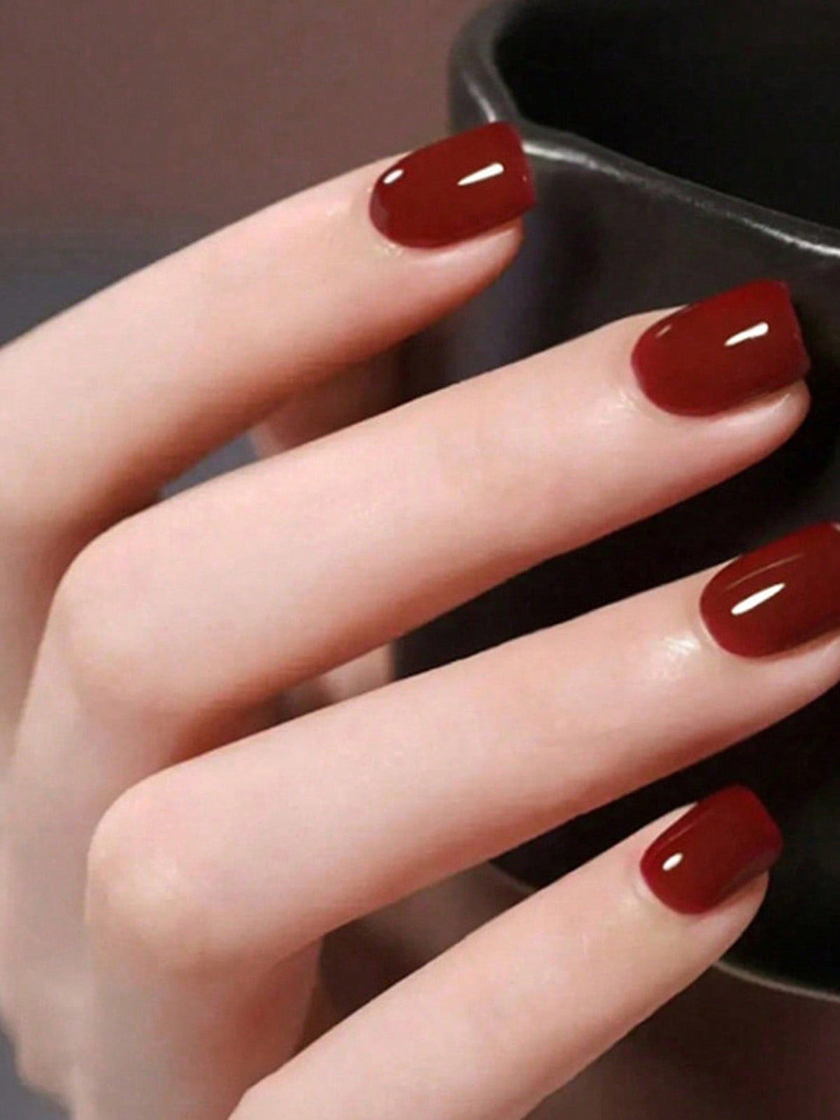 24X Short Square False Nails. Full Cover Fake Nail Tips. Many Colours UK SELLER