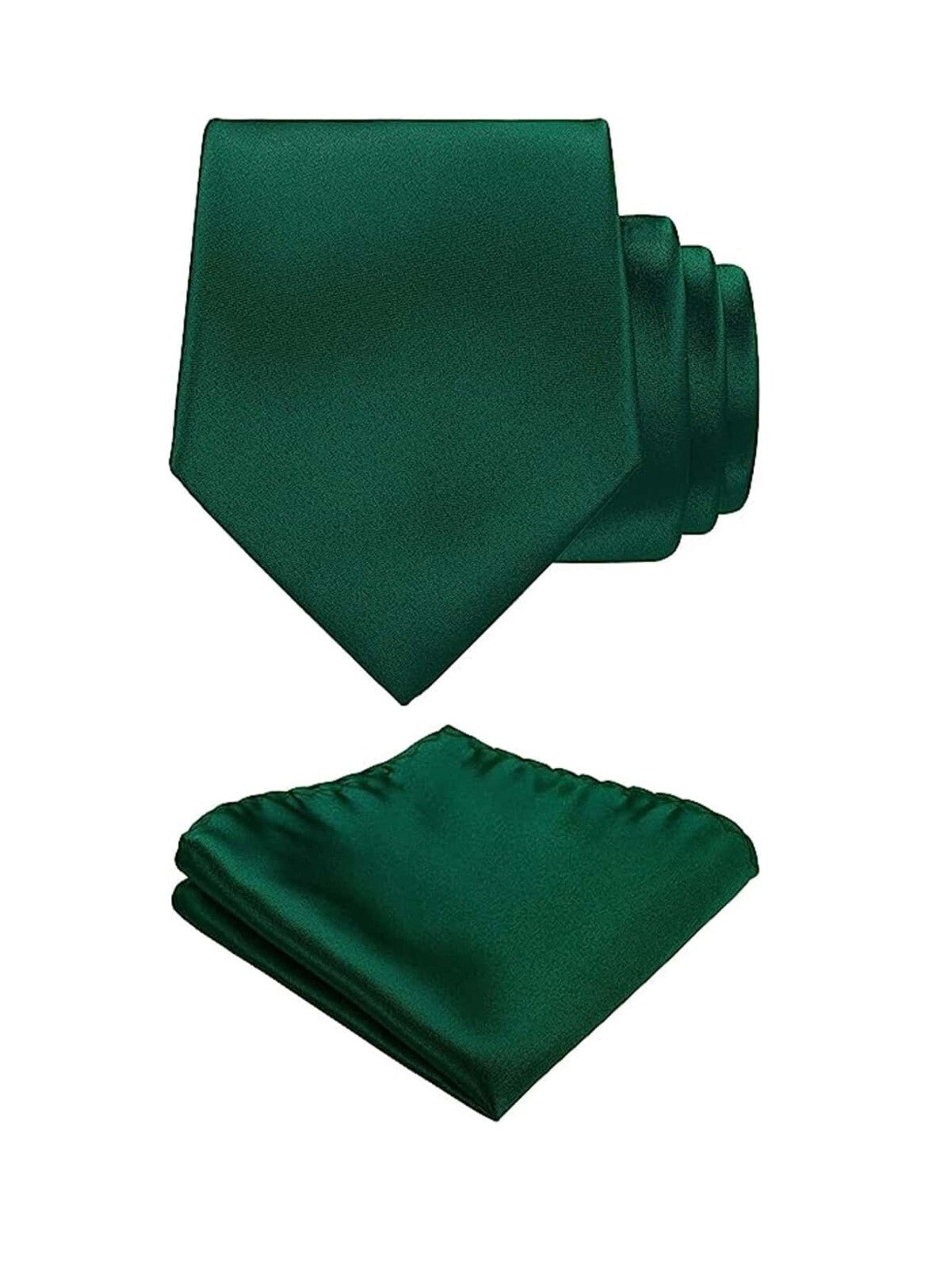 Mens Neck Tie and Pocket Square Handkerchief Set Wedding Birthday Reception