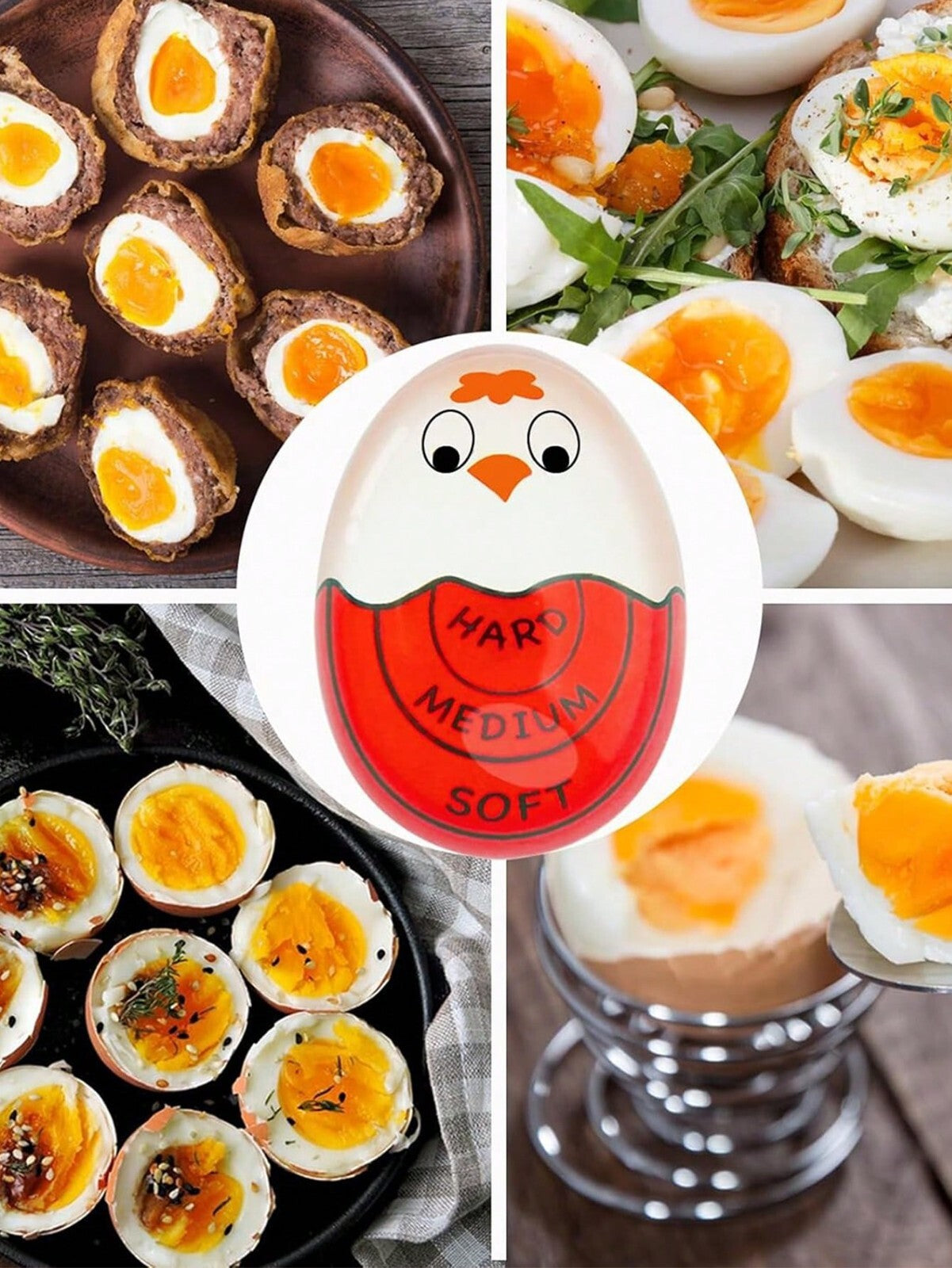 Egg Timer Perfect Boil Colour Changing Kitchen Cook Heat Perfectly Useful UK