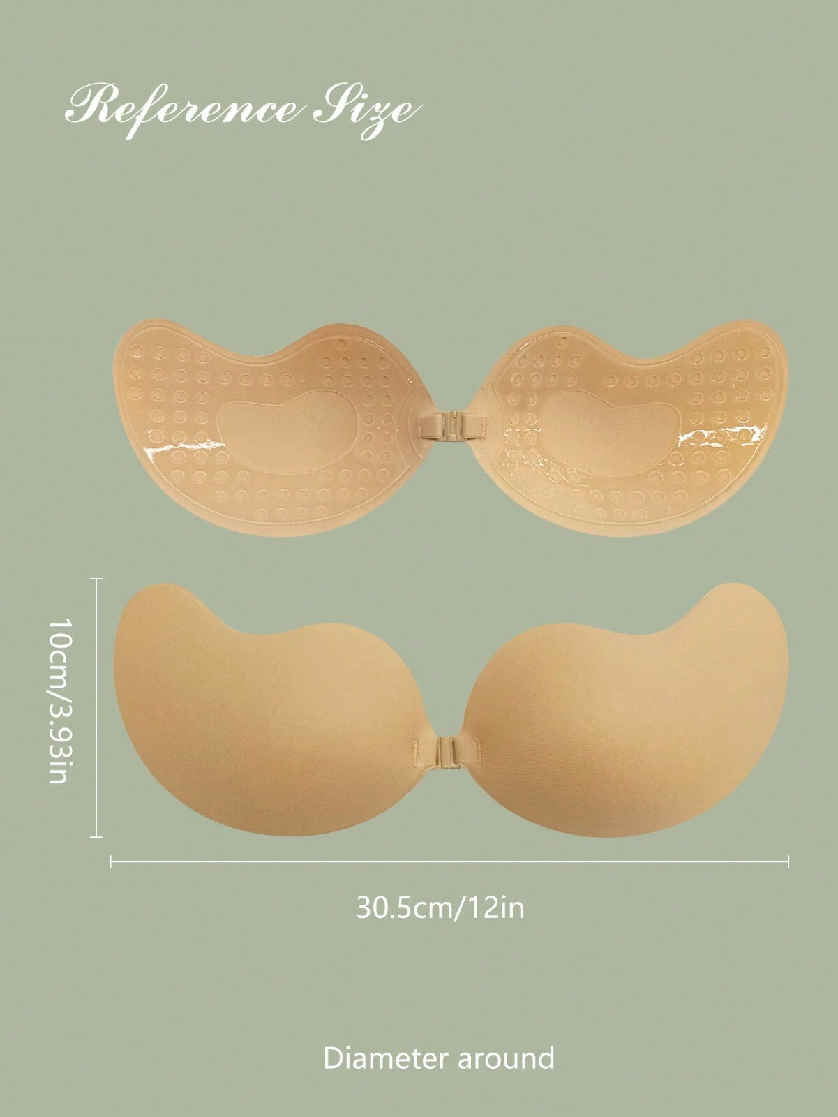 Silicone Strapless Push Up Bra Backless Self Adhesive Invisible Lace Stick On UK