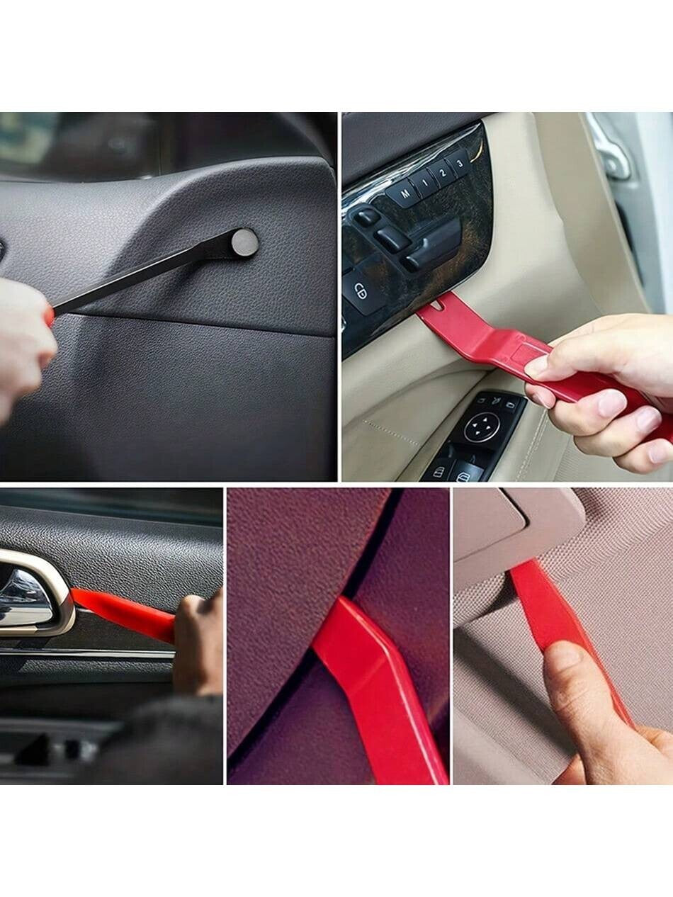 11 PCS CAR TRIM REMOVAL TOOL KIT PANEL DOOR PRY DASH INTERIOR CLIP SET PLASTIC