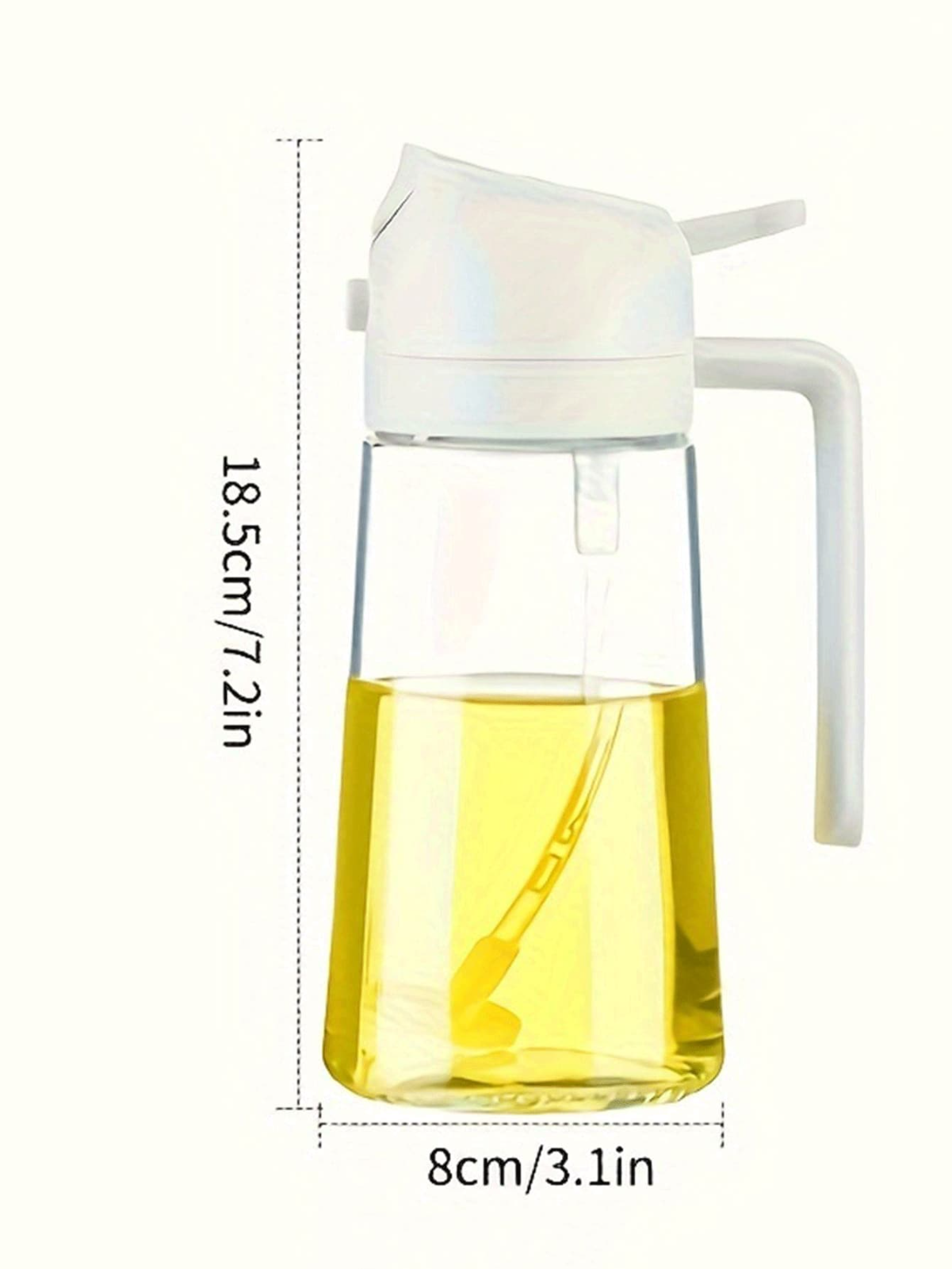 2In1 Oil Spray Bottle Kitchen Cooking Oil Dispenser Dual-Purpose Sauce Sprayer.