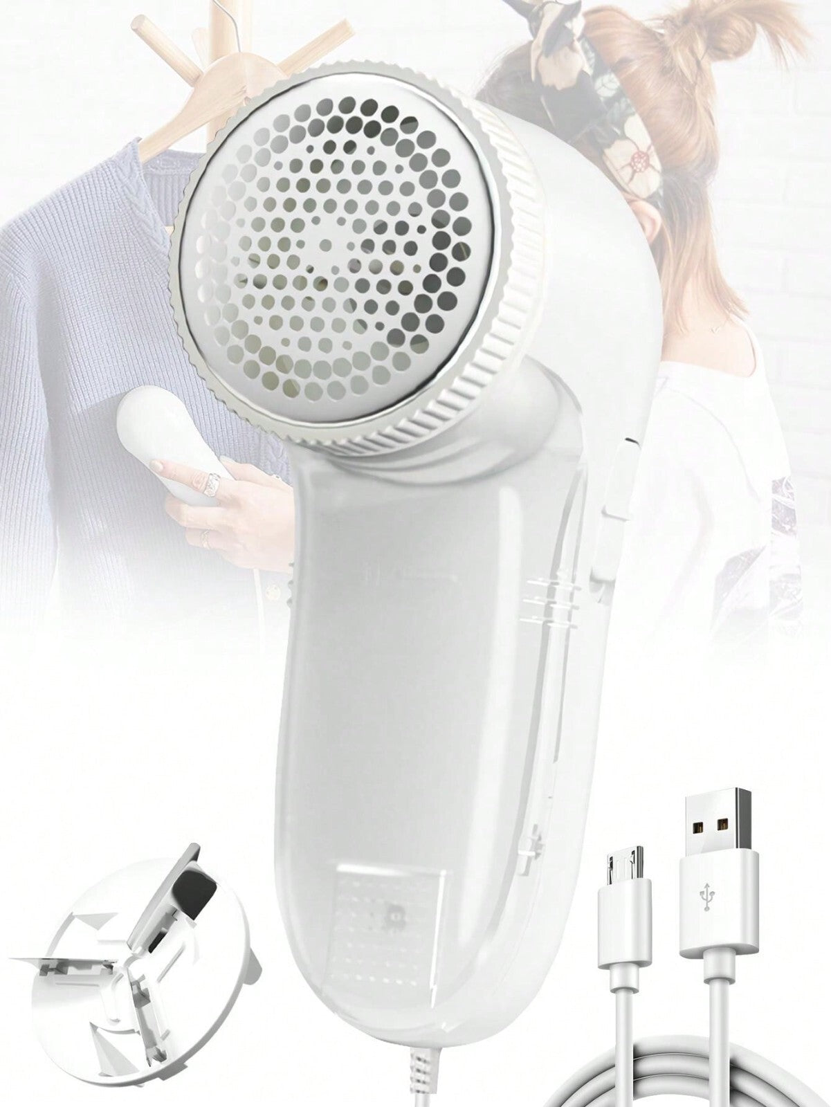 Electric Lint Remover Clothes Cleaner Fabric Shaver USB Rechargeable Defuzzer UK