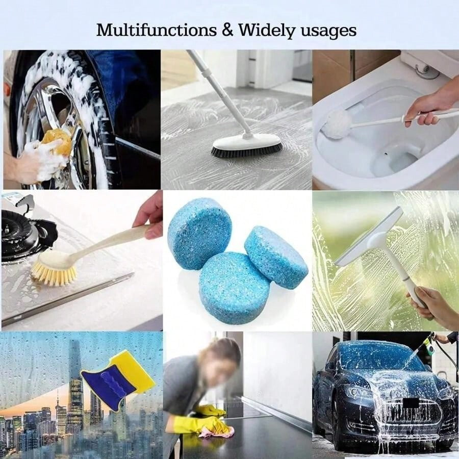 100PCS SCREEN WASH WINDSCREEN FLUID TABLETS CHEAPEST Solid Cleaner 100PCS