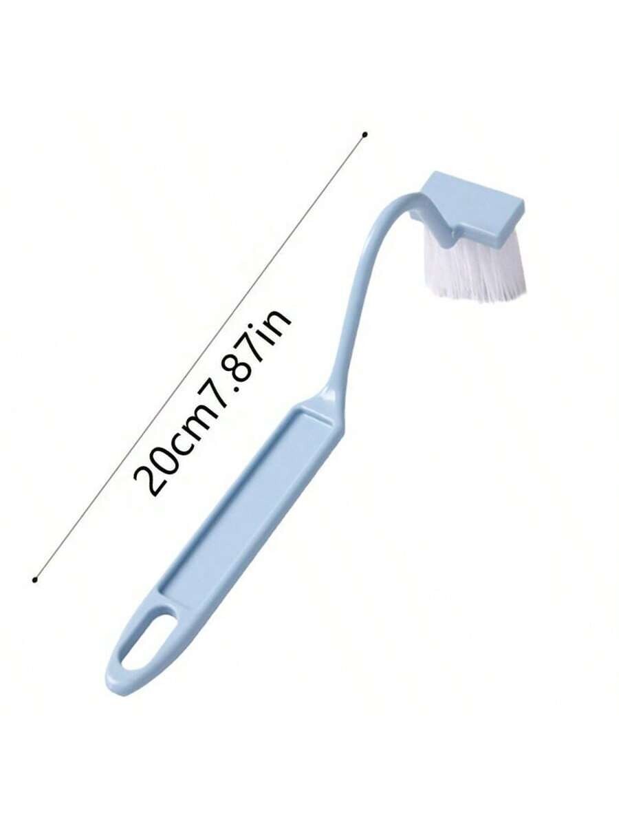 Plastic Toilet Under Rim Cleaning Brush v-Type Curved Bent Handle For Home UK