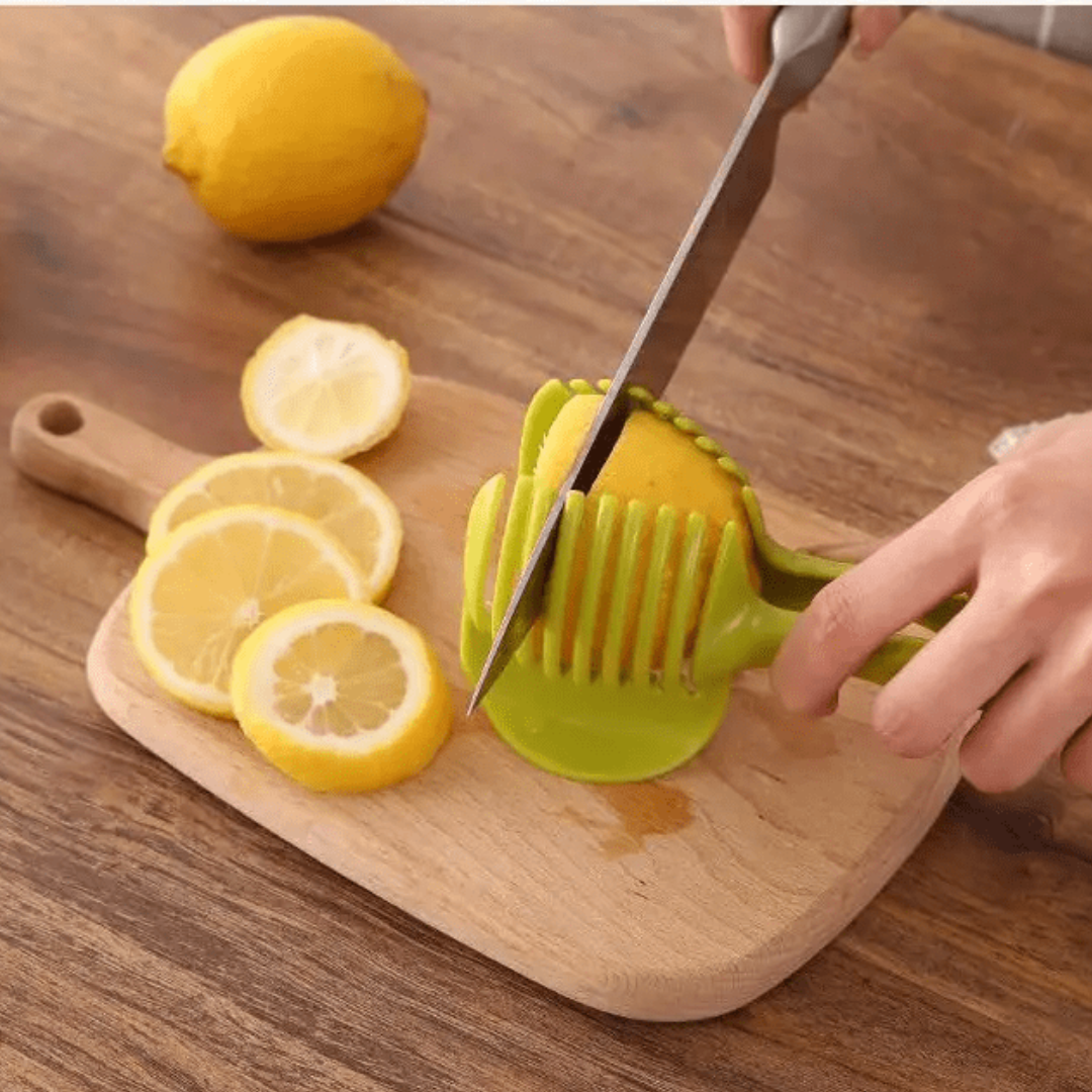 Potato Food Tomato Onion Lemon Vegetable Fruit Slicer Egg Peel Cutter Holder UK