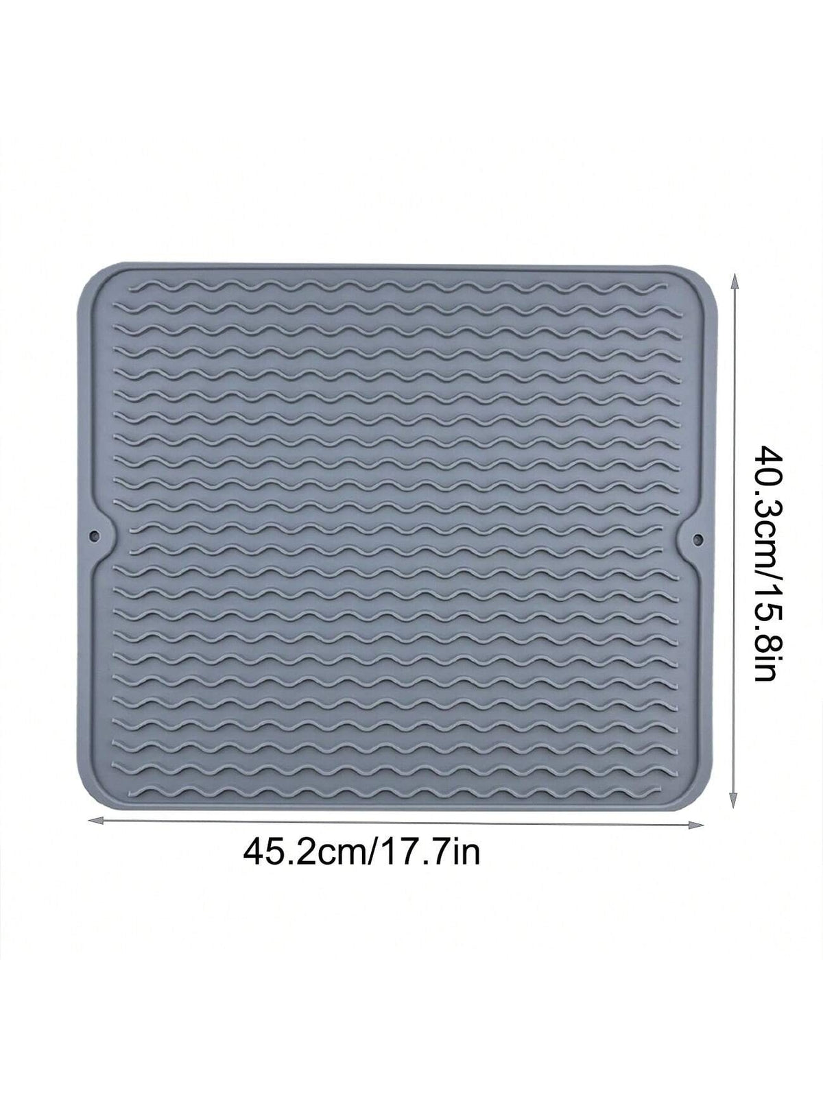 Silicone Sink Drying Mat Heat Resistant Kitchen Rectangle Non Slip Dish Drainer