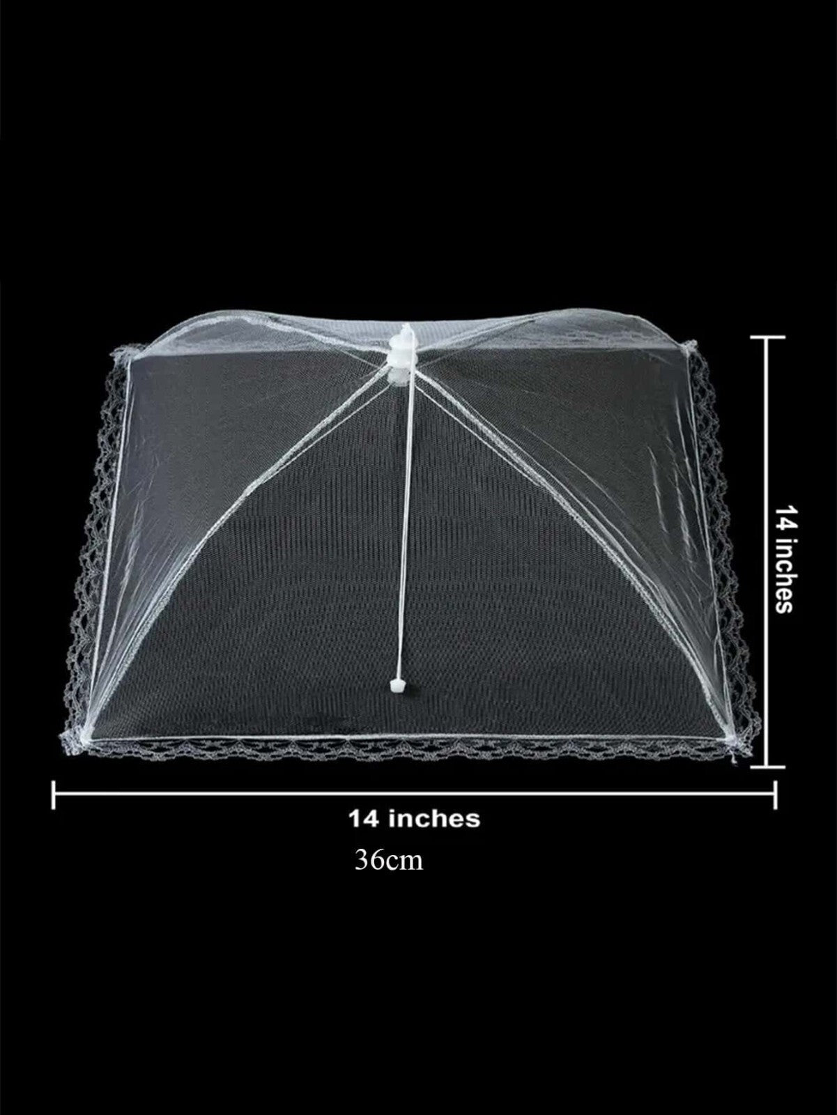 Pop up Food Cover Protector Mesh Net Umbrella Collapsible BBQ Cover Fly 30 cm