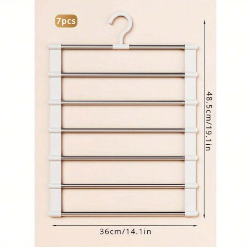 Portable Multi-Functional Pants Hanger Stainless Steel Foldable Non-Marking UK