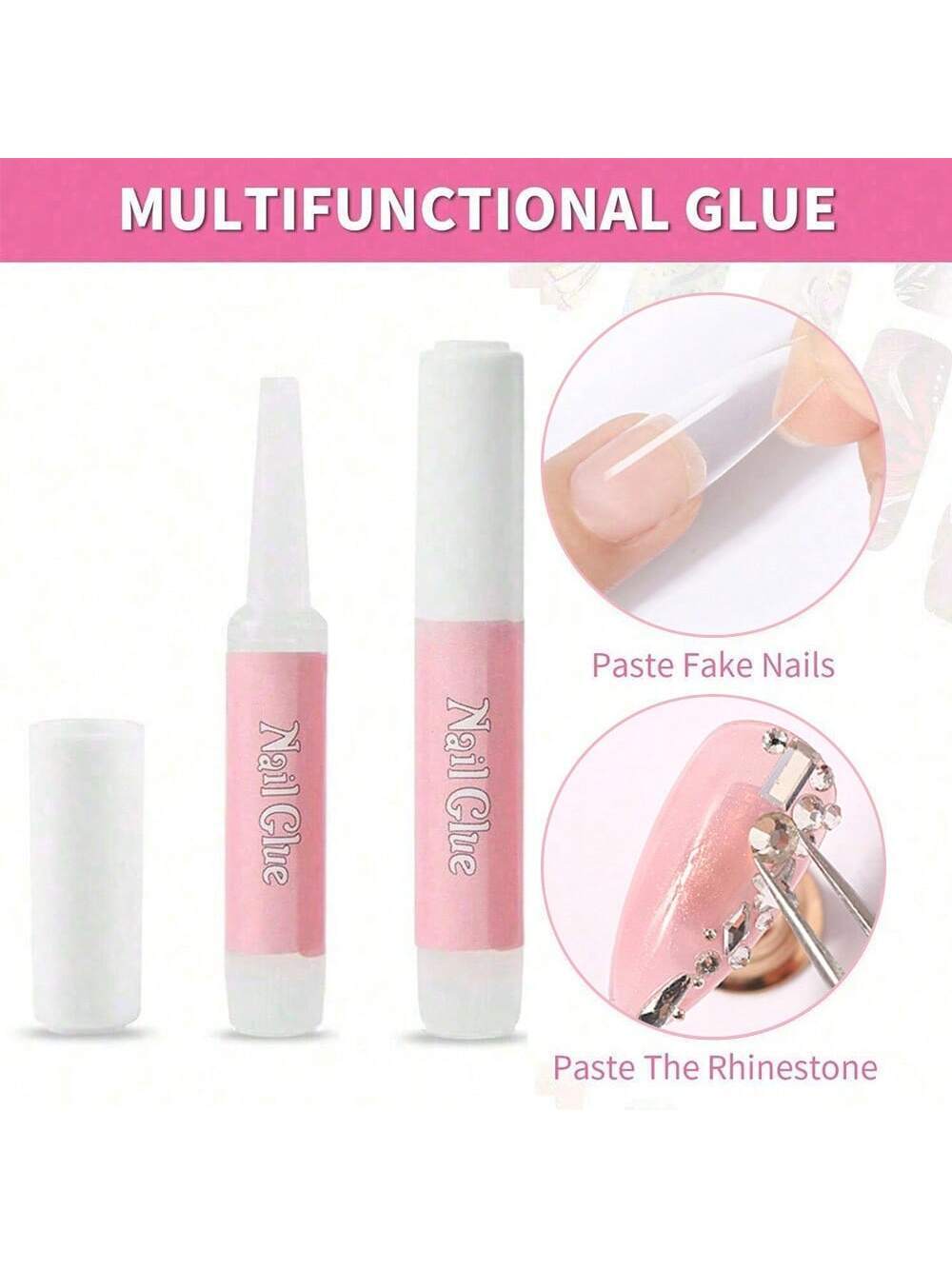 False Nail Glue 10x 2g Bottles Extra Strong Fake False Nail Glue Nail Art