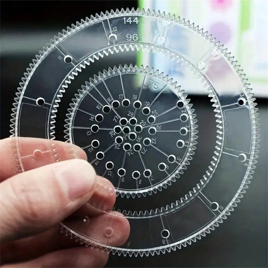 22Pcs Spirograph Geometric Ruler Drafting Tools Stationery Set Drawing Toys UK