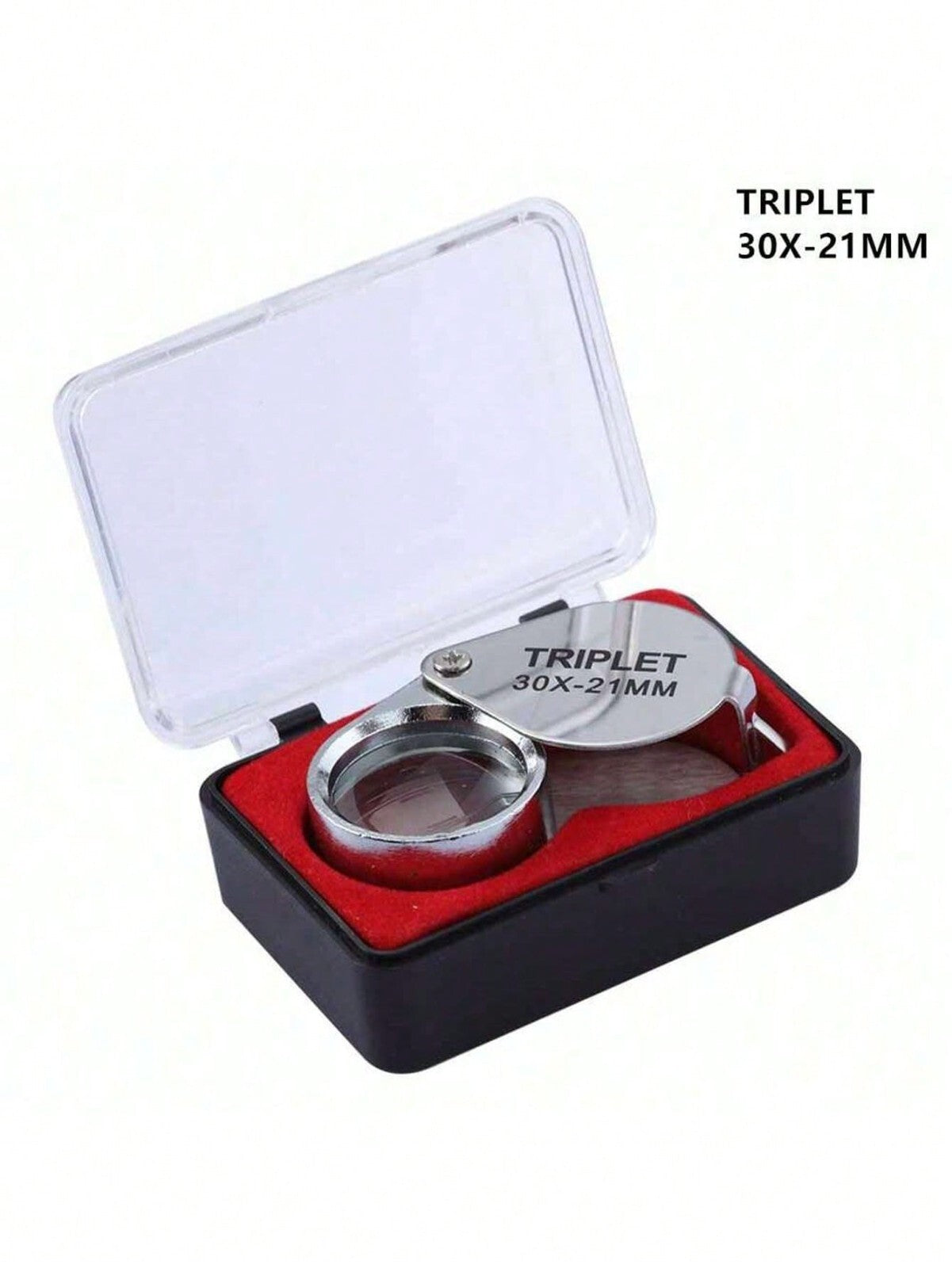 Jewelers Eye Loupe Pocket Magnifier Magnifying Glass Jewelry Diamond 30x21mm UK