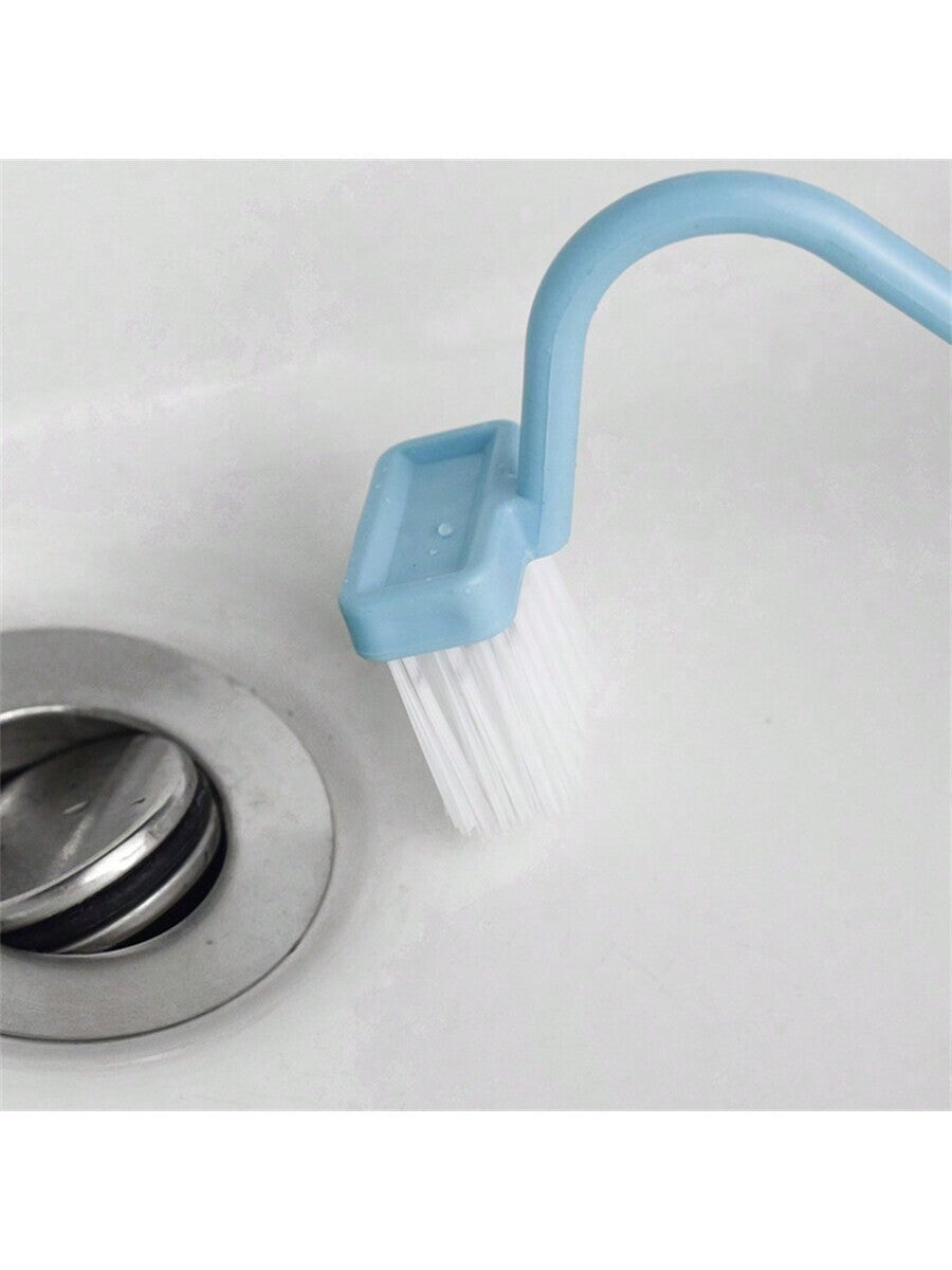 Plastic Toilet Under Rim Cleaning Brush v-Type Curved Bent Handle For Home UK