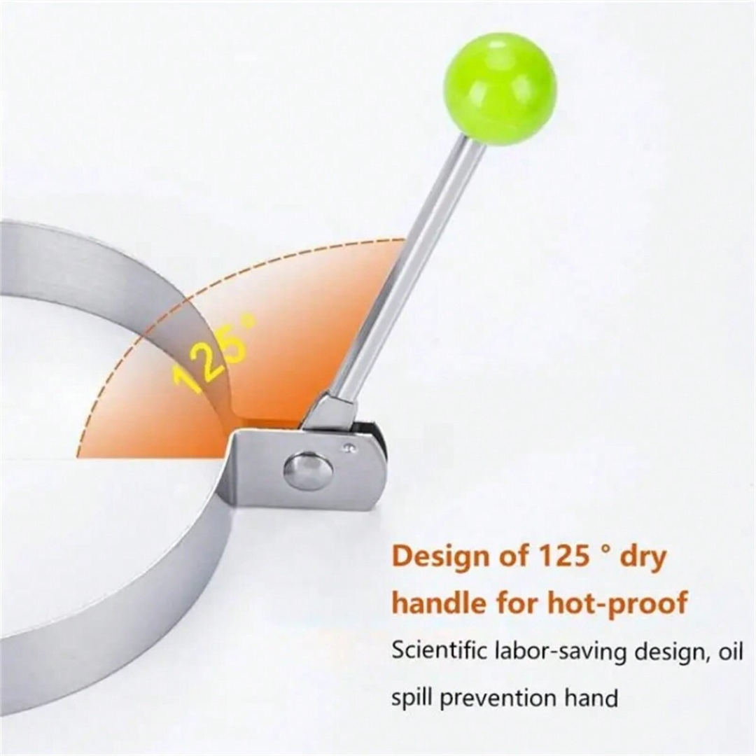Stainless Steel Frying Pan Fried Egg Pancake Cooking Ring Mold Shape Mould UK