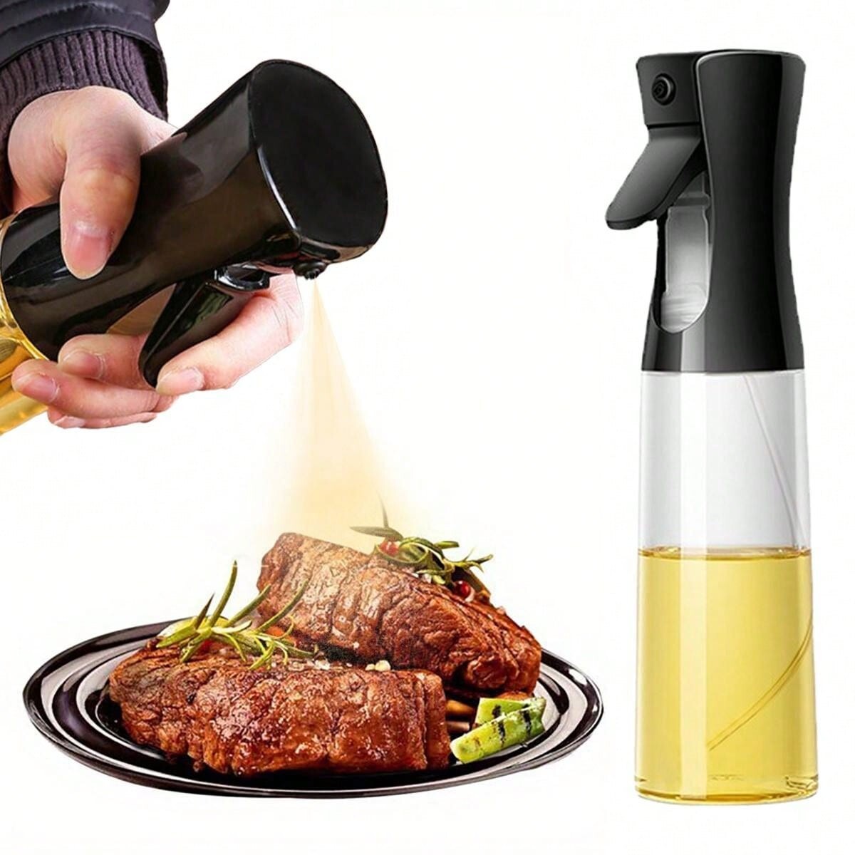 300ml Cooking Mister Sprayer Olive Oil Sprayer BBQ Air Fryer Baking Kitchen Tool