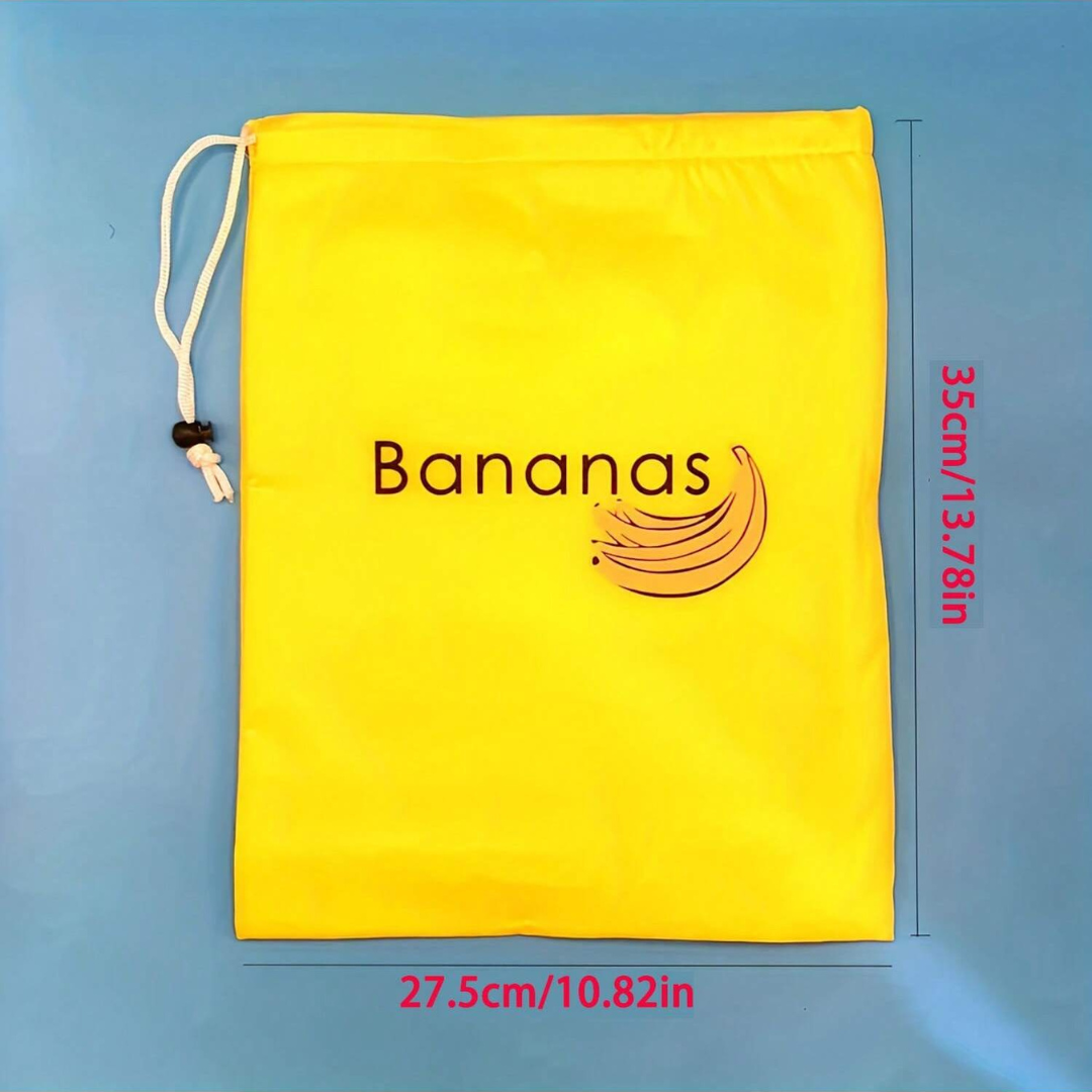 BANANA TIE UP PADDED STORAGE BAG Fresh Fruit Kitchen Fridge Container Organiser