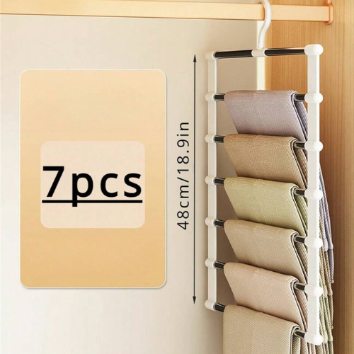 Portable Multi-Functional Pants Hanger Stainless Steel Foldable Non-Marking UK