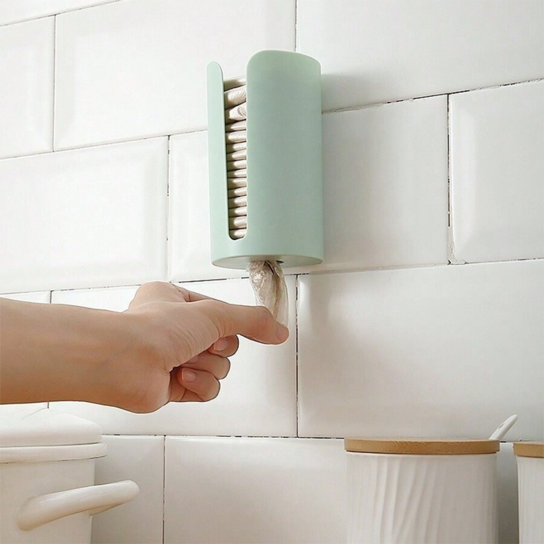Trash Bag Dispenser Wall Mounted Garbage Bag Holder Plastic Bag Storage Box UK
