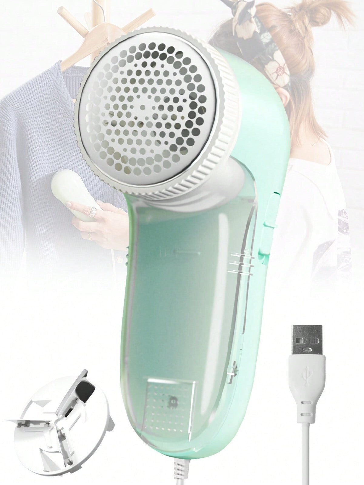 Electric Lint Remover Clothes Cleaner Fabric Shaver USB Rechargeable Defuzzer UK