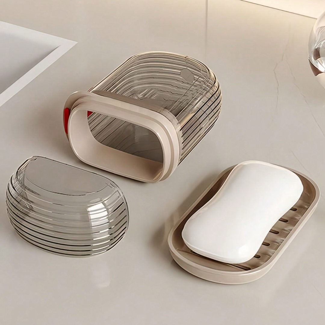 Light Luxury Travel Soap Box Double Drains Soap Holders Soap Dishes Outdoor UK