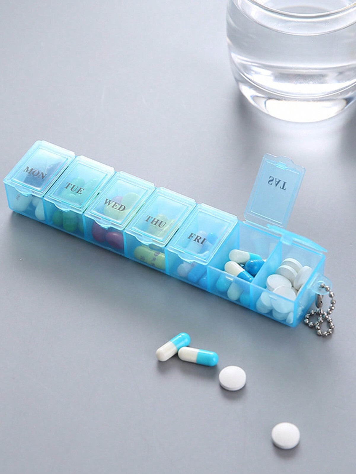 7 Day Pill Dispenser Medicine Tablet Storage Organiser Case Weekly Box UK