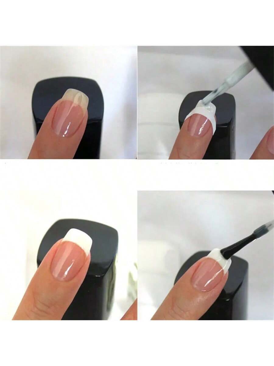 240pcs French Manicure Nail Guides 5 Sheets Stickers Stencil Tips Nail Tips