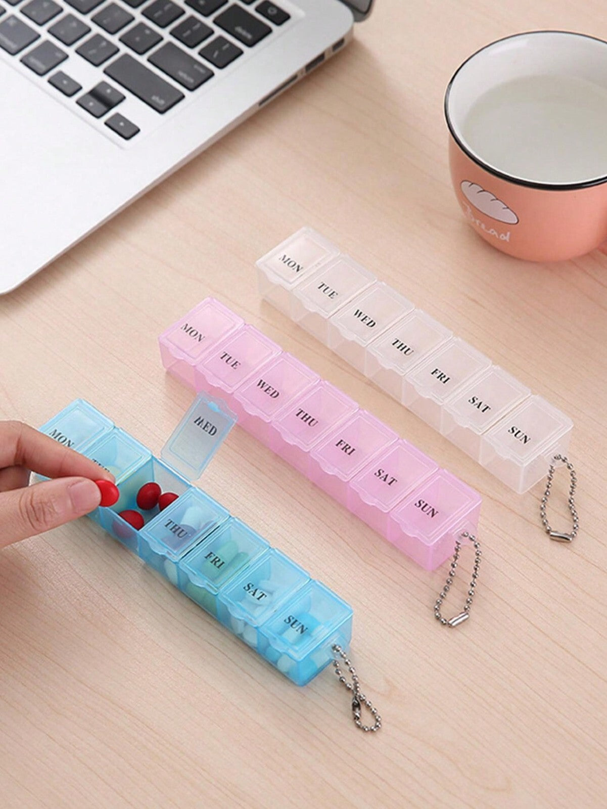 7 Day Pill Dispenser Medicine Tablet Storage Organiser Case Weekly Box UK