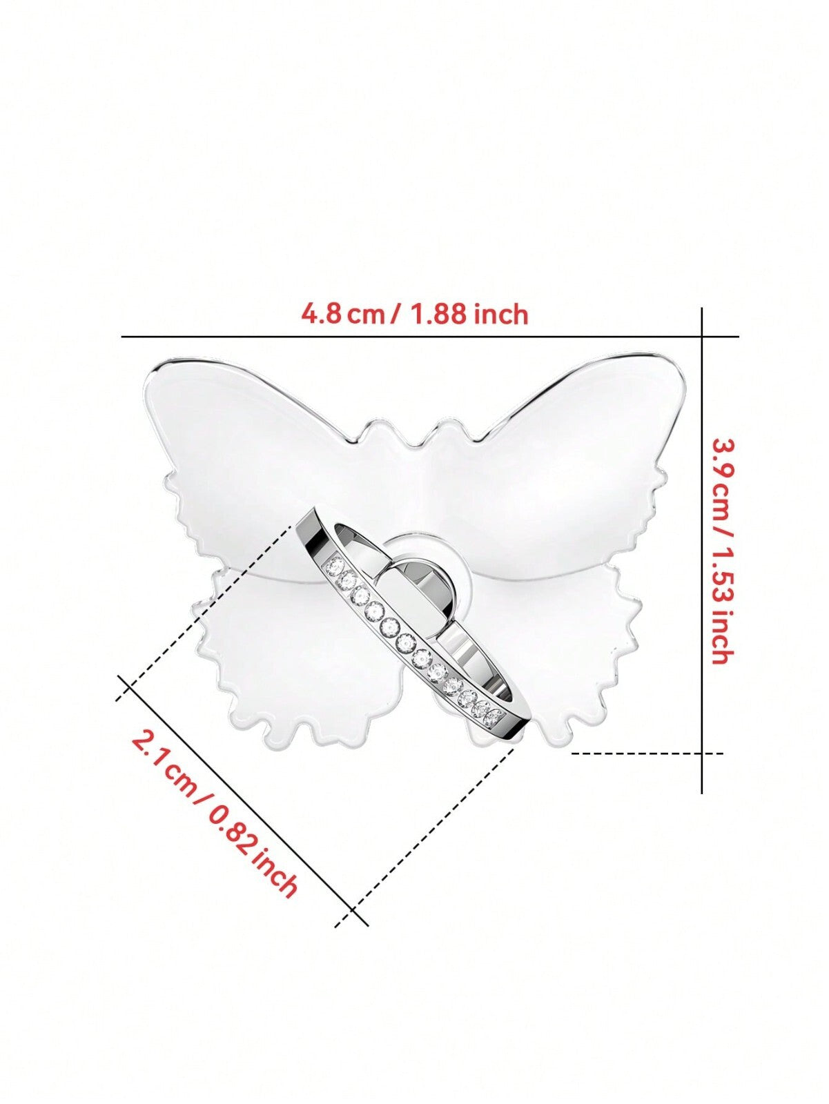 Mobile Phone Heart Ring Holder Finger Grip 360° Stand Mount for Mobile Phones