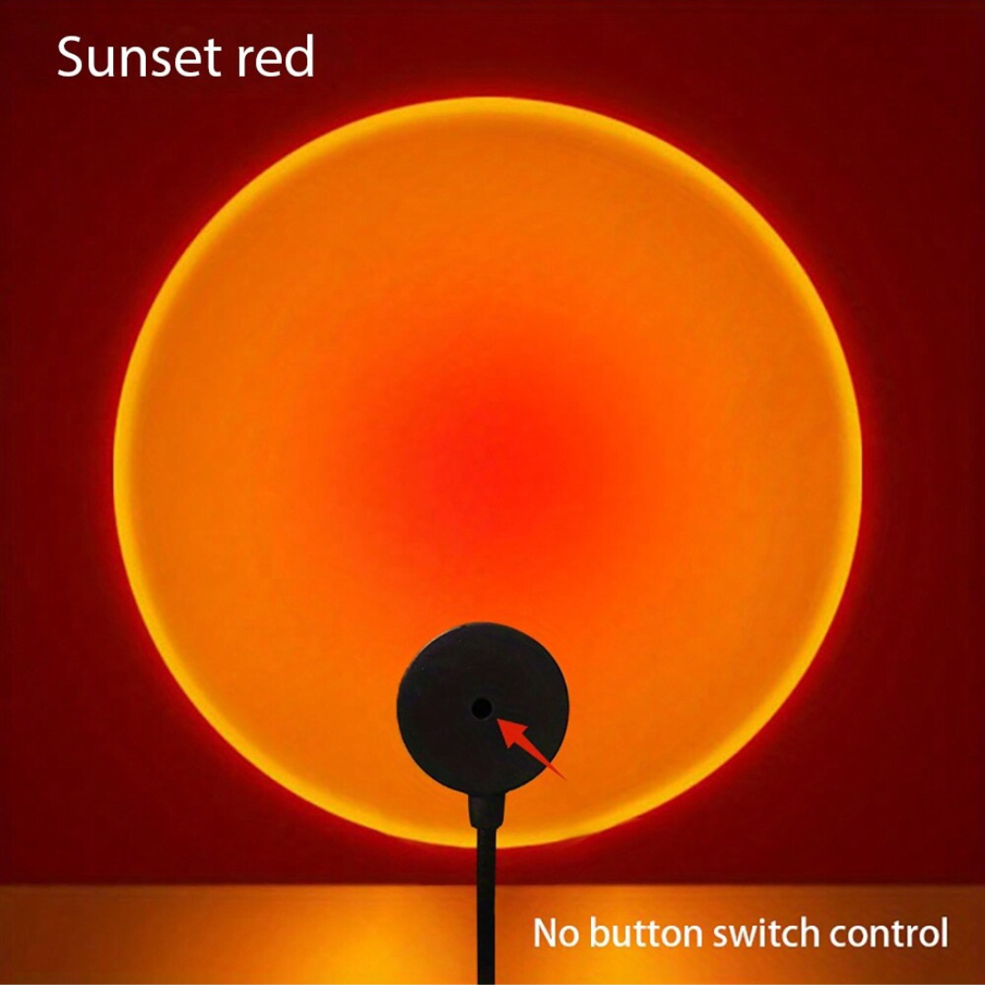 USB Sunset Projection Atmosphere LED Lamp Night Light Sun Rainbow Background UK