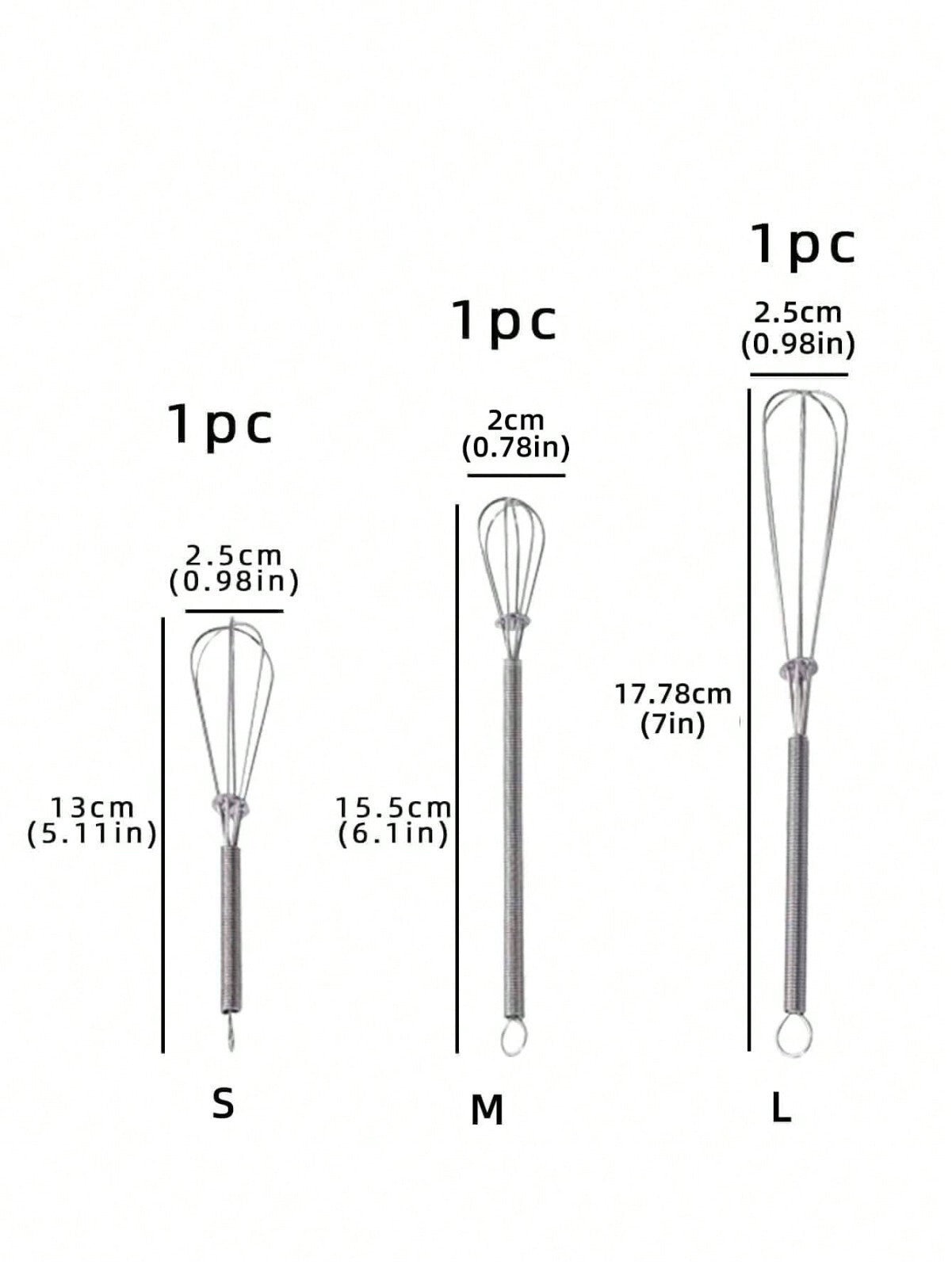 Small Mini Stainless Whisk Mixer Hand Egg Beater Stirrer Blender Baking Tool UK