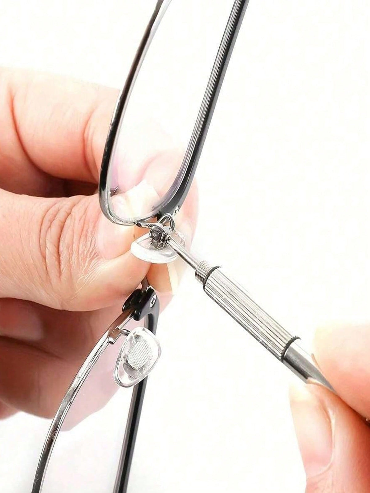 Mini Steel Glasses Screwdriver Set with Keychain Precision Repair Tool for Men