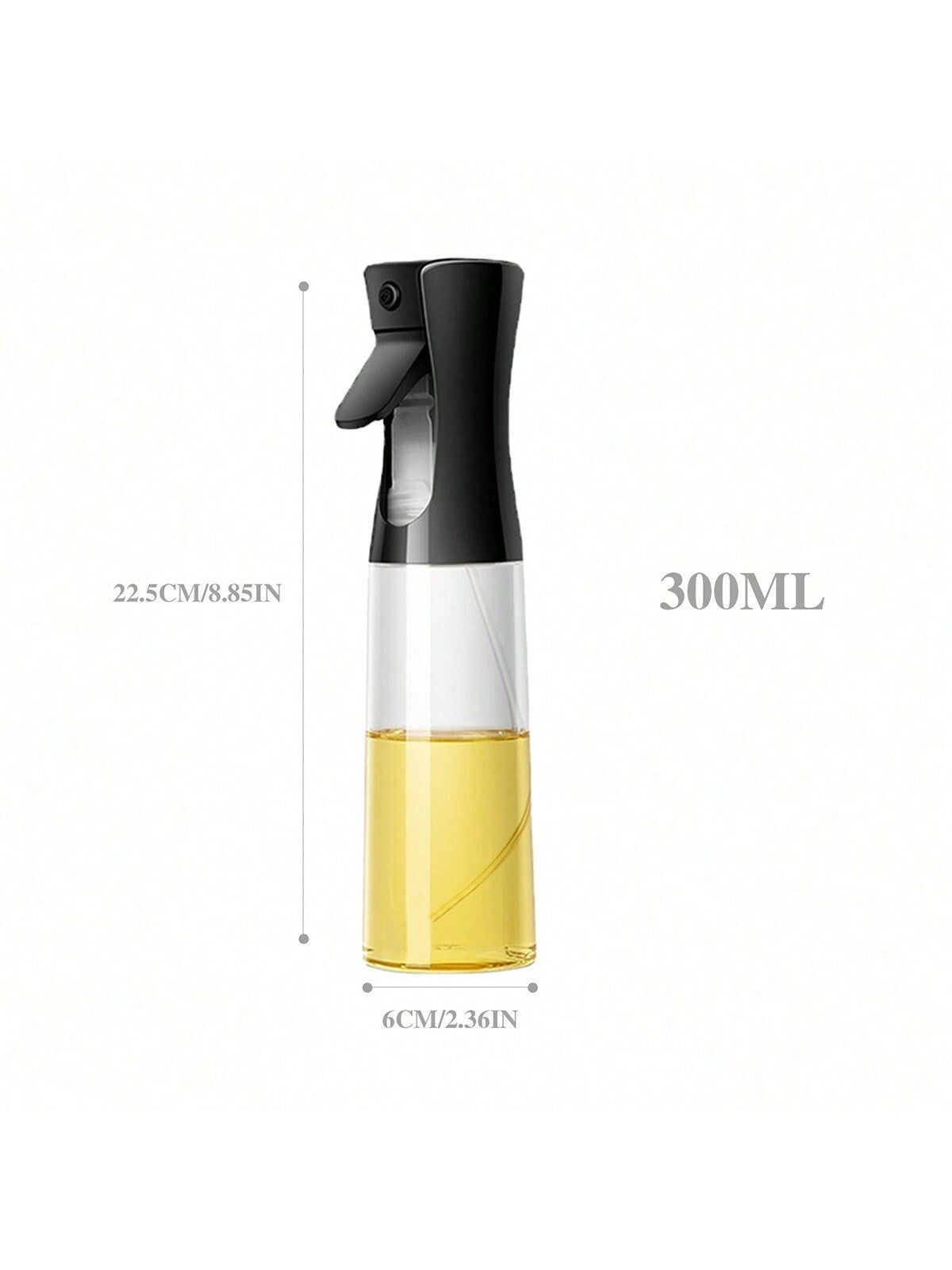 300ml Cooking Mister Sprayer Olive Oil Sprayer BBQ Air Fryer Baking Kitchen Tool