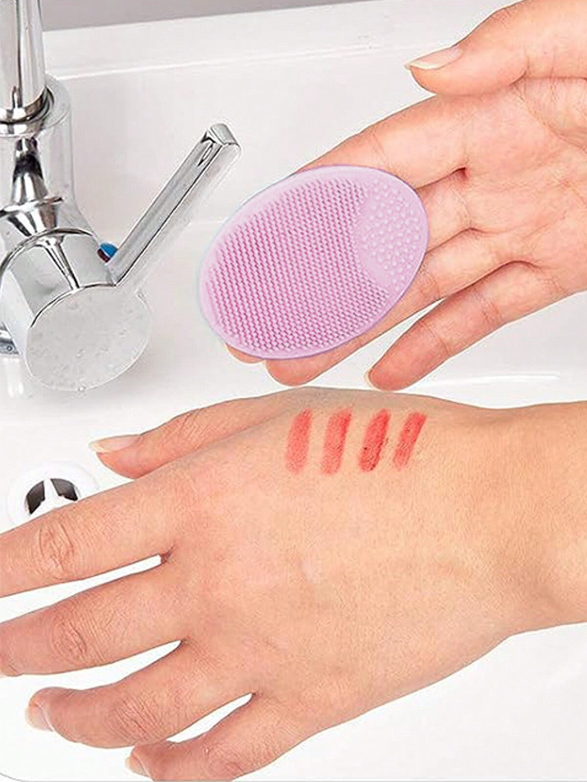 Face Scrubber Soft Silicone Facial Cleansing Brush Face Exfoliator Blackhead Pad