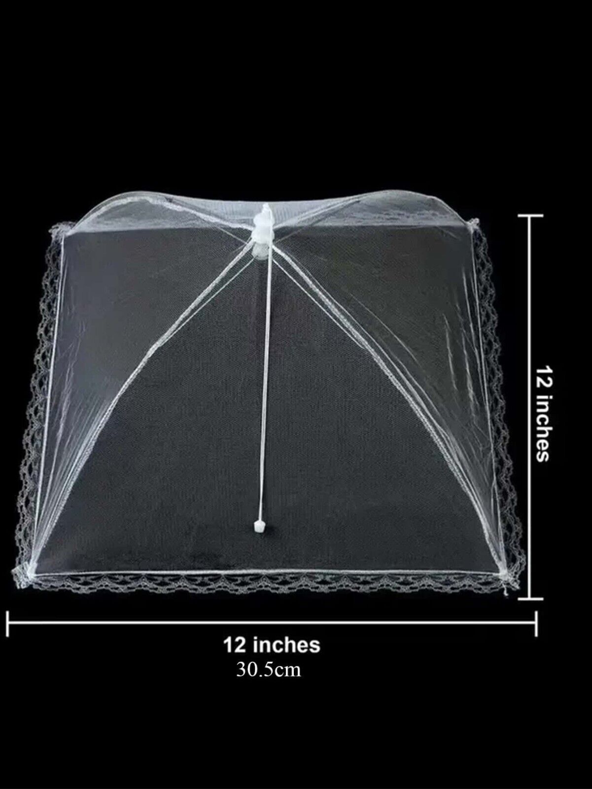 Pop up Food Cover Protector Mesh Net Umbrella Collapsible BBQ Cover Fly 30 cm
