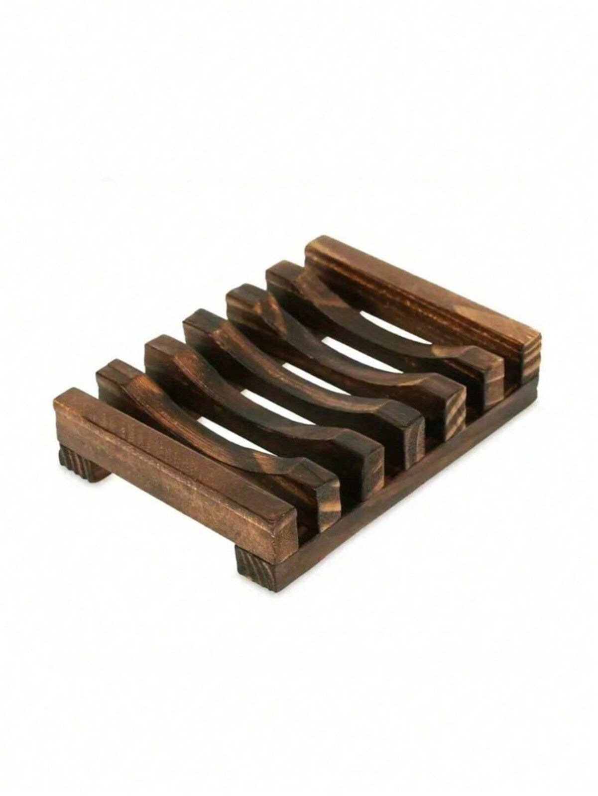 Bamboo Wooden Soap Dish Soap Tray Holder Storage Rack Plate Container Bathroom