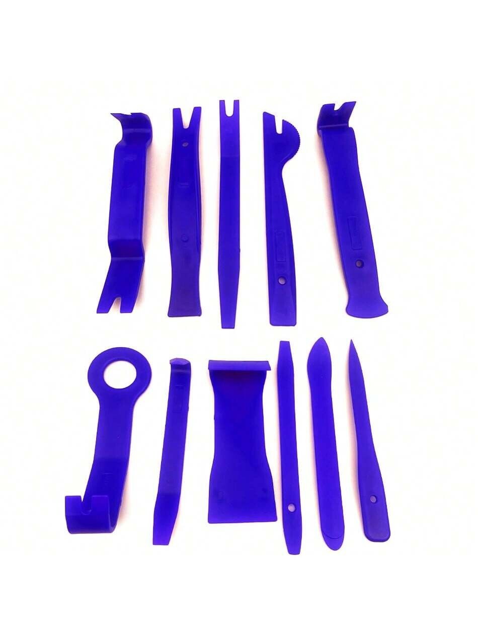 11 PCS CAR TRIM REMOVAL TOOL KIT PANEL DOOR PRY DASH INTERIOR CLIP SET PLASTIC