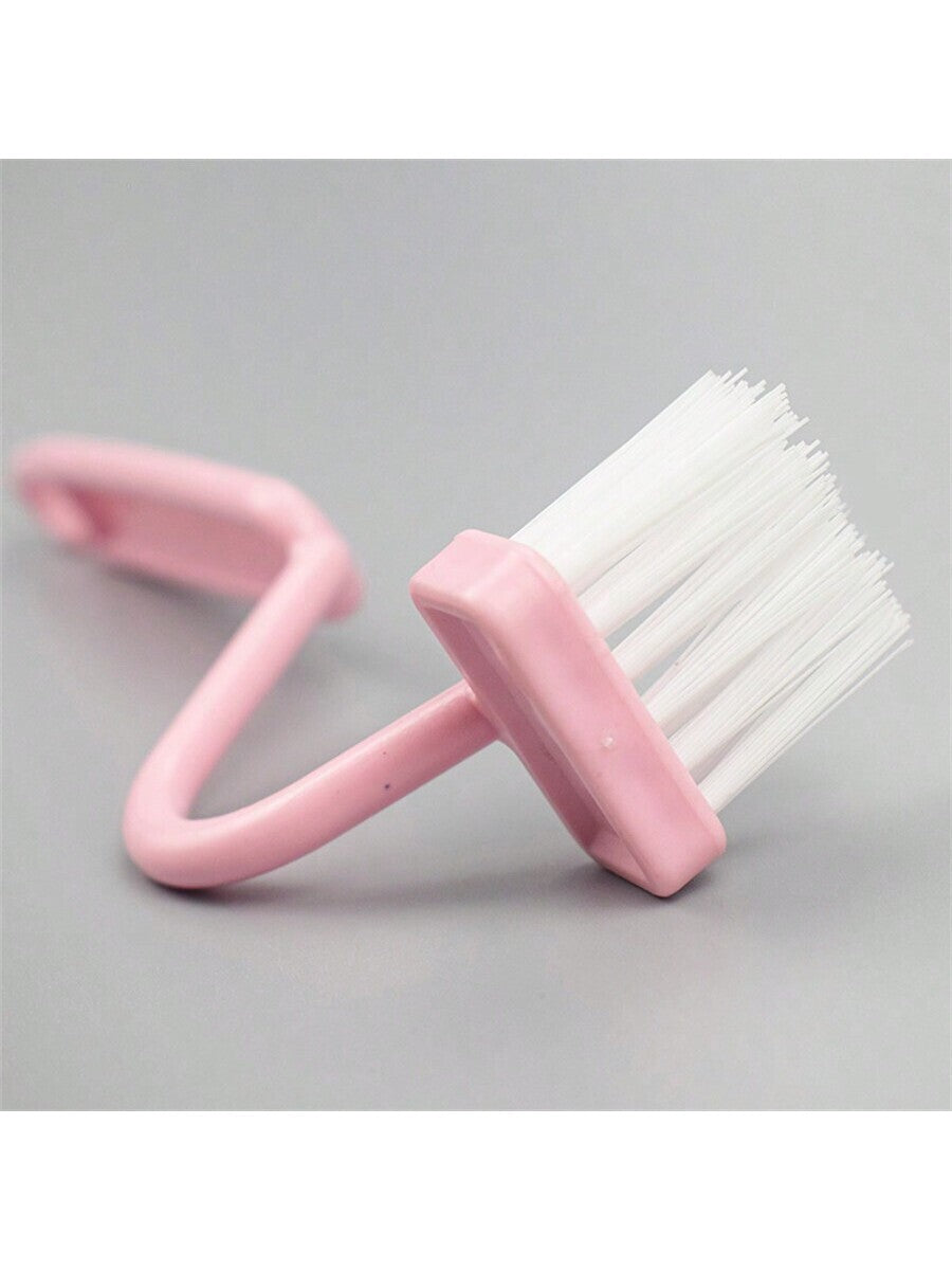 Plastic Toilet Under Rim Cleaning Brush v-Type Curved Bent Handle For Home UK