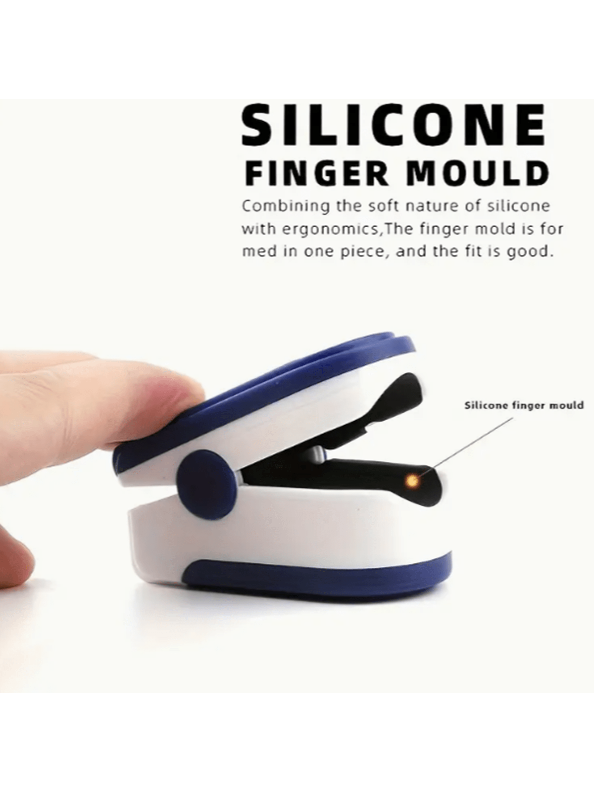 Portable Finger Pulse Oximeter with Heart Rate Monitor No Batteries Included UK