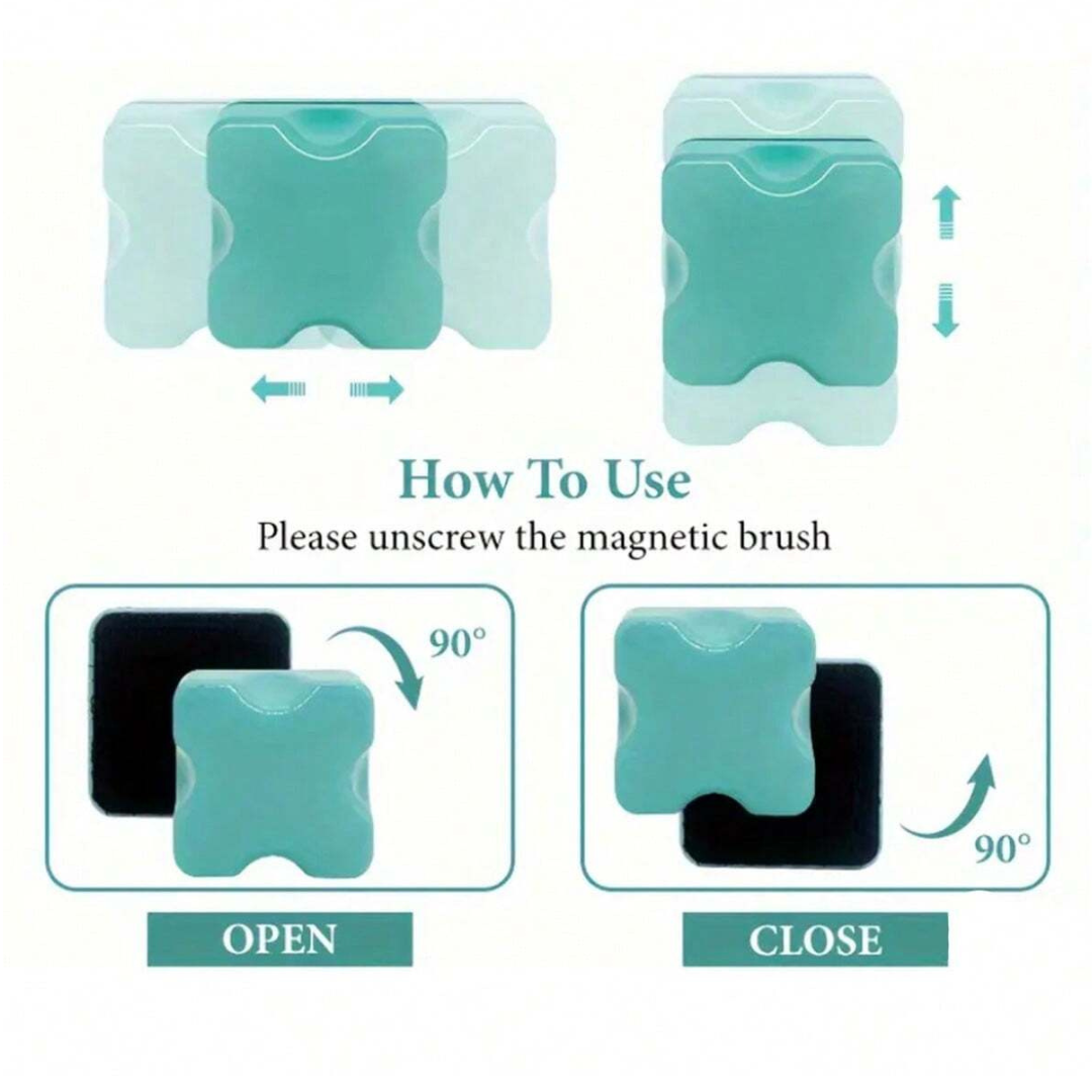 Magnetic Cleaner Glass Fish Tank Magnet Aquatic Algae Scraper Aquarium Cleaning