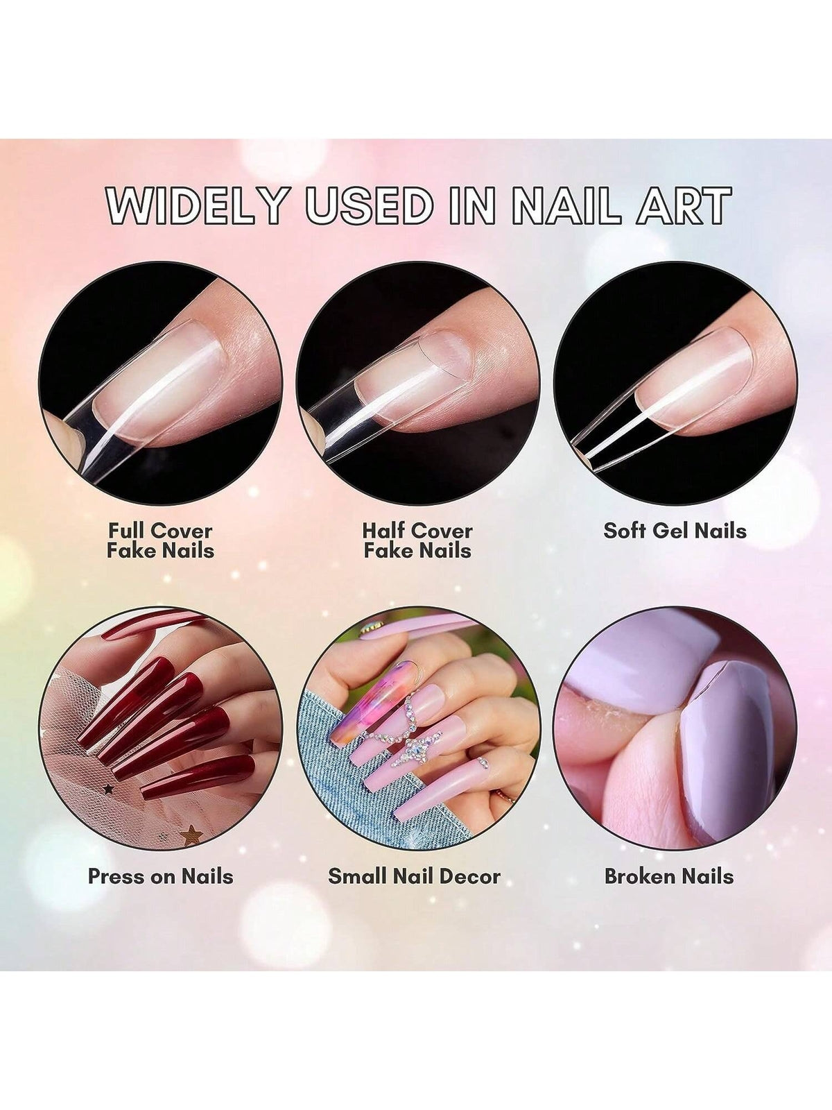 False Nail Glue 10x 2g Bottles Extra Strong Fake False Nail Glue Nail Art