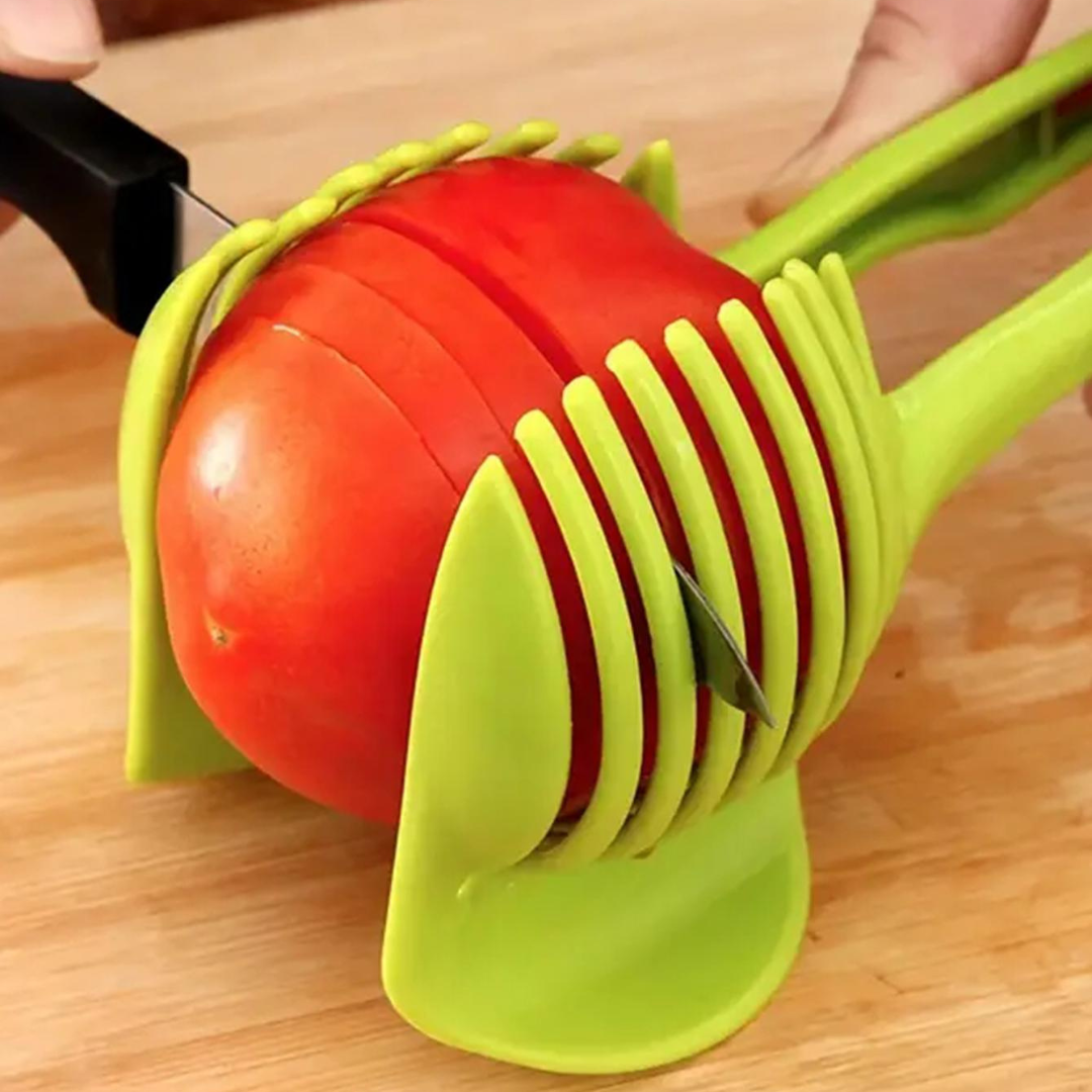 Potato Food Tomato Onion Lemon Vegetable Fruit Slicer Egg Peel Cutter Holder UK