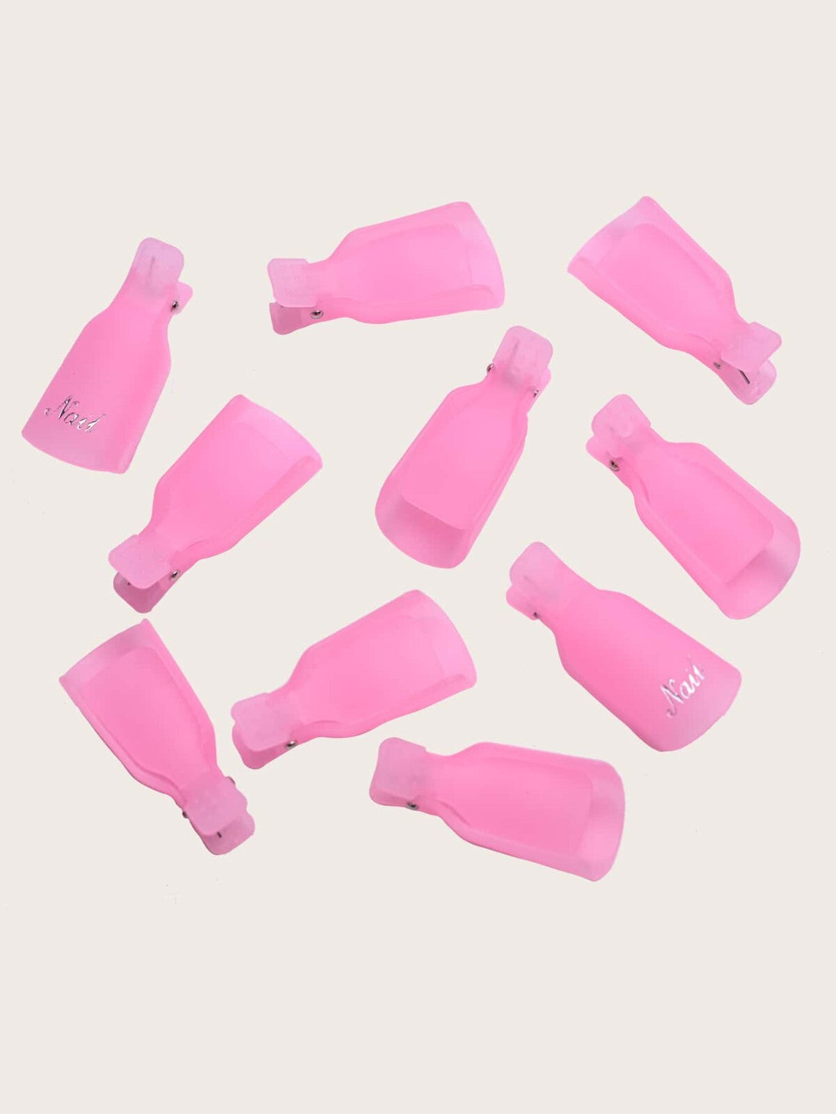 10 pcs NAIL ART CLIP UV GEL POLISH REMOVER SOAK OFF WRAP GEL CLIP CAP uk