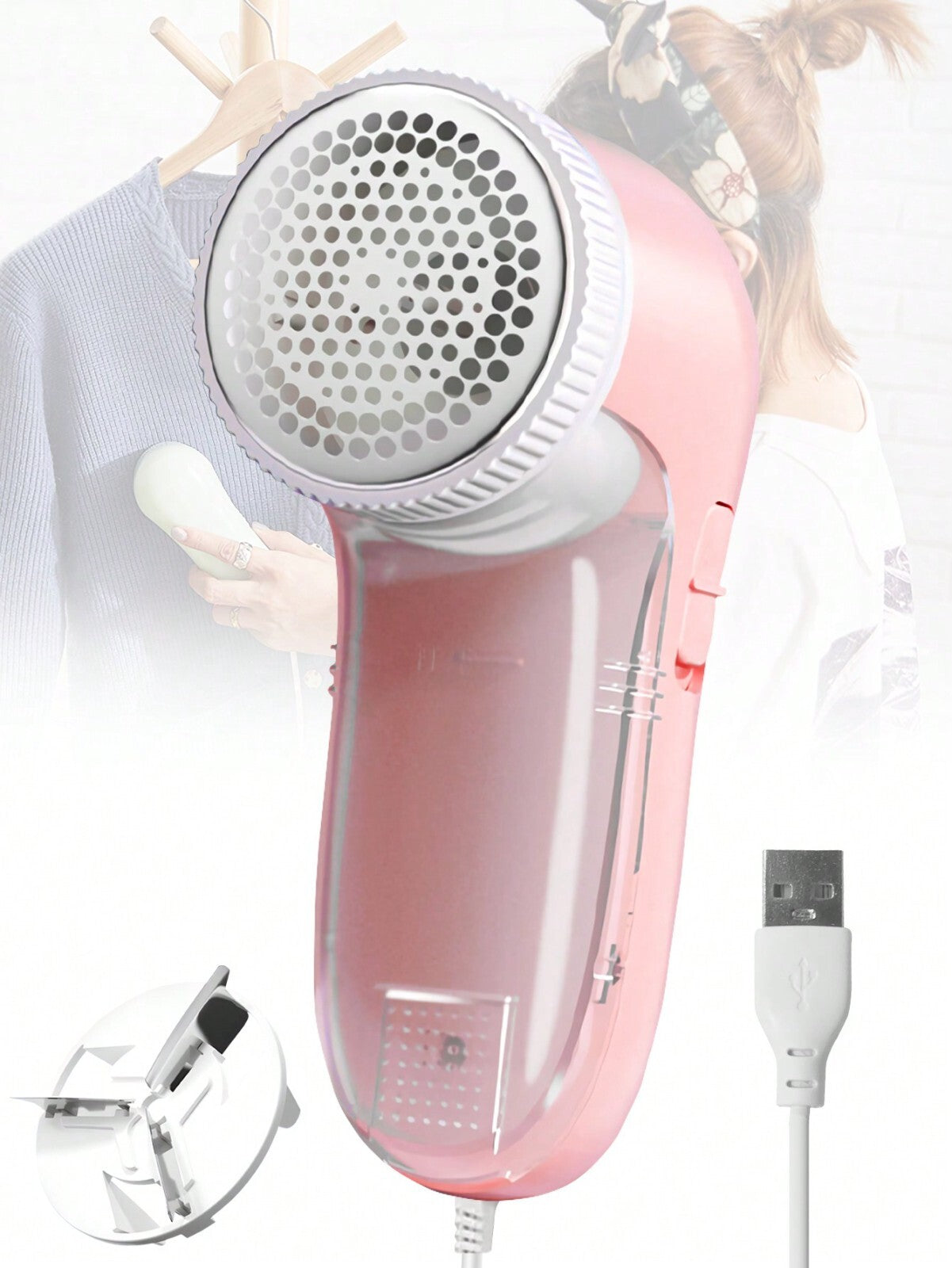 Electric Lint Remover Clothes Cleaner Fabric Shaver USB Rechargeable Defuzzer UK