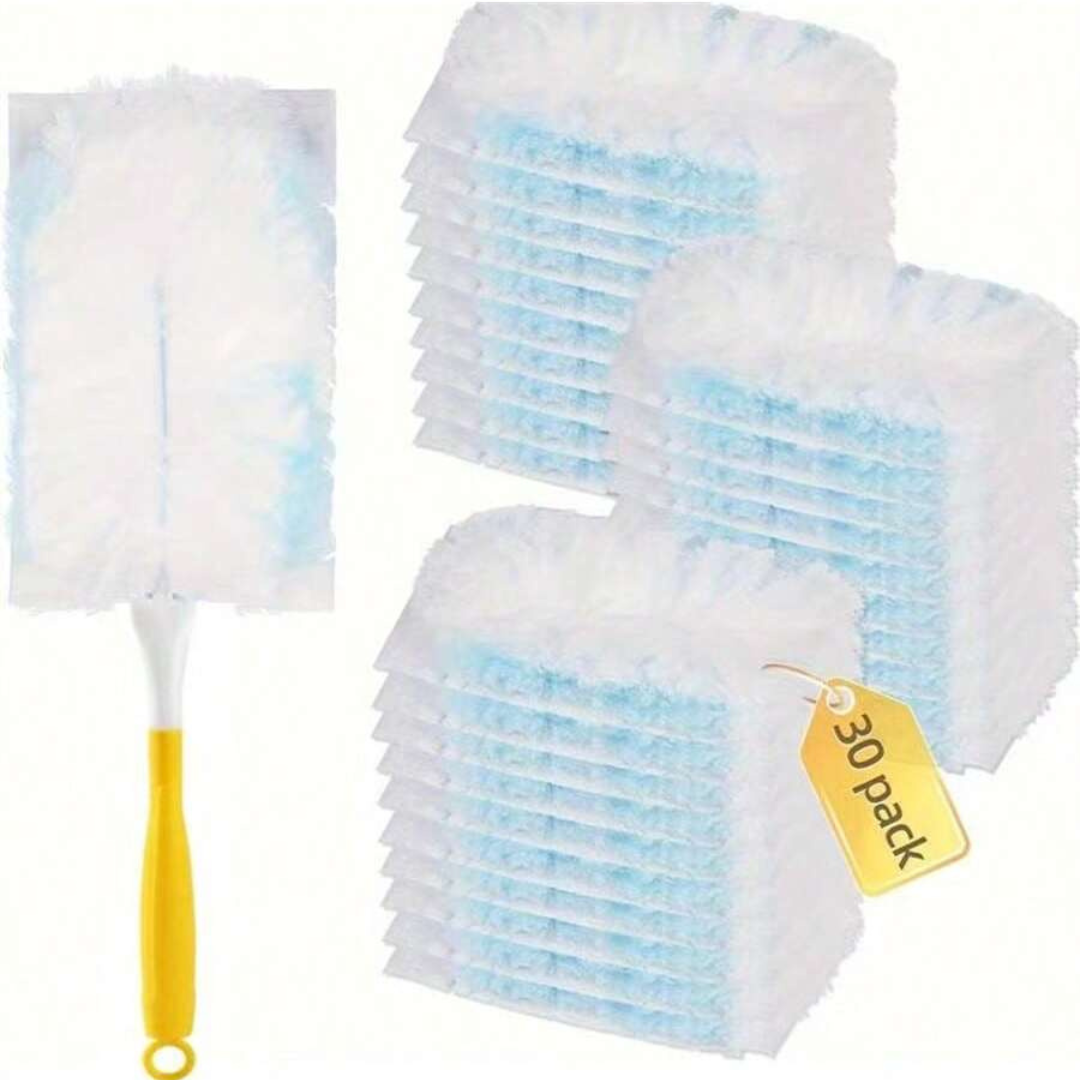 10PCS Fluffy Duster Refills Flash Dust Magnet Duster Heads Microfiber Duster UK