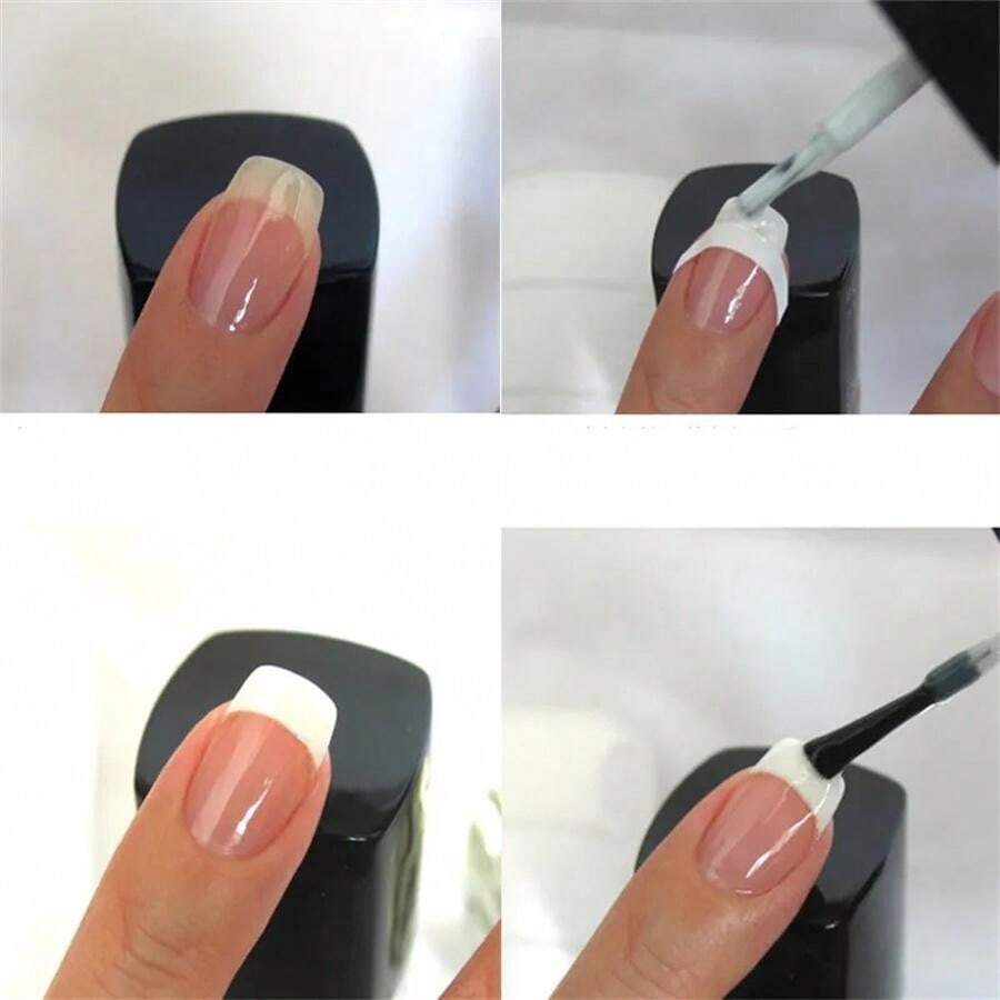 240pcs French Manicure Nail Guides 5 Sheets Stickers Stencil Tips Nail Tips