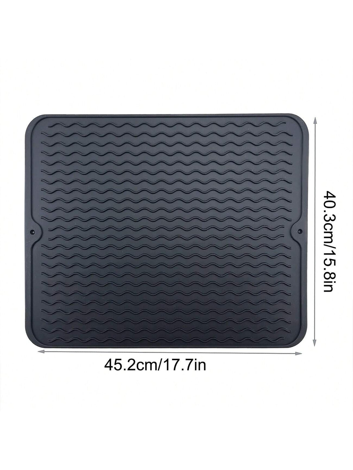 Silicone Sink Drying Mat Heat Resistant Kitchen Rectangle Non Slip Dish Drainer